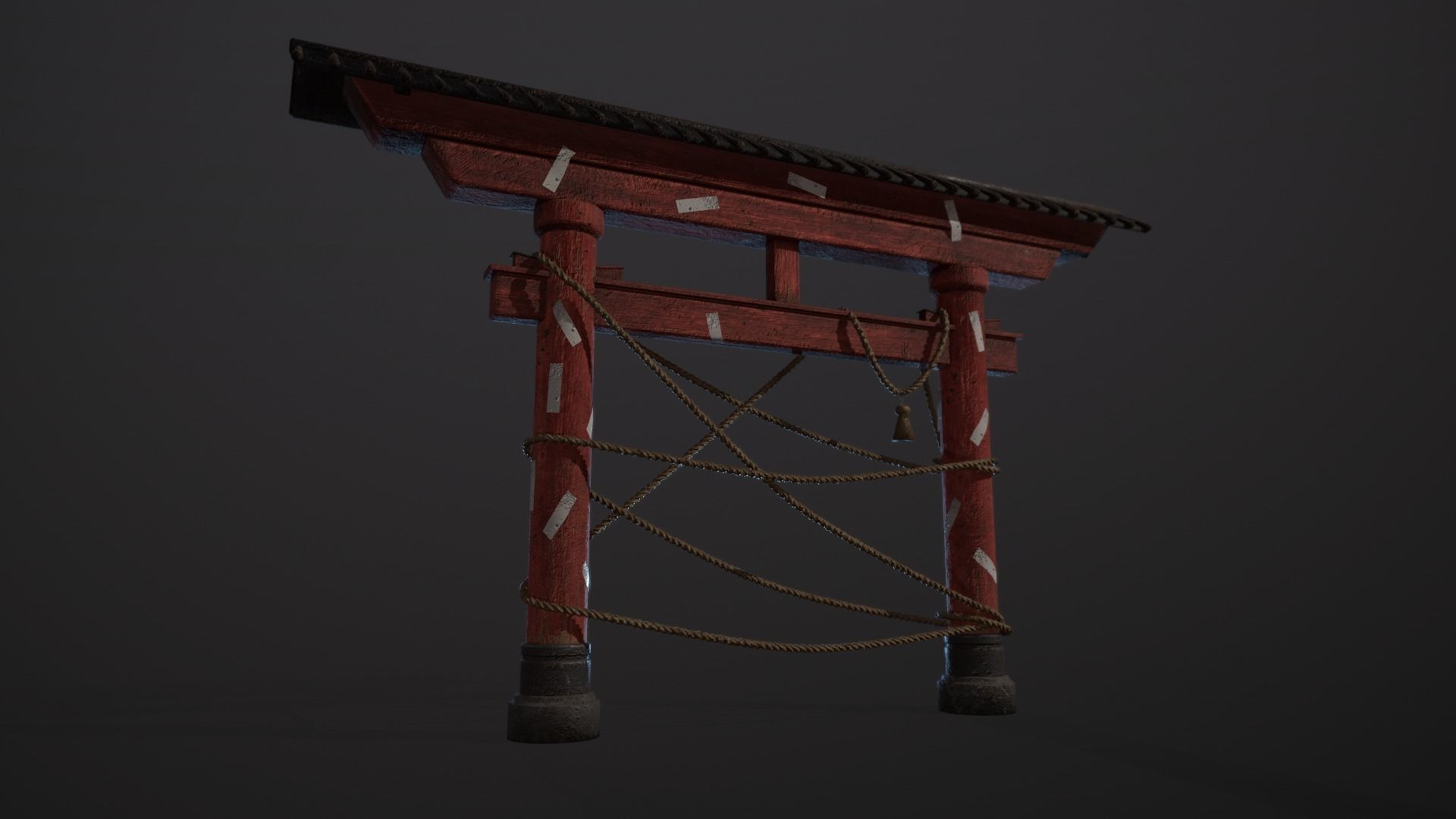 Torii Gates Low-poly 3D model_2