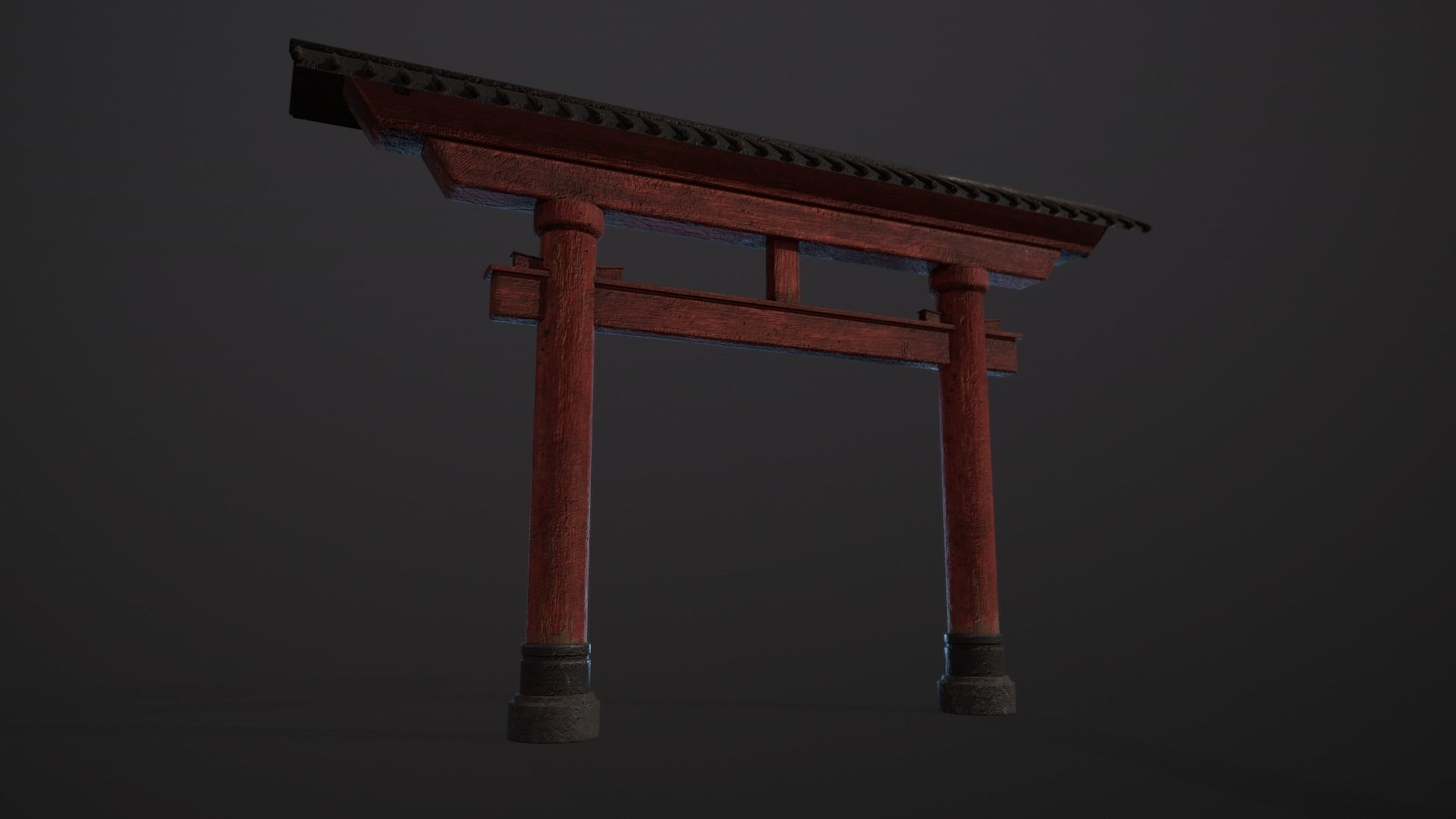 Torii Gates Low-poly 3D model_1