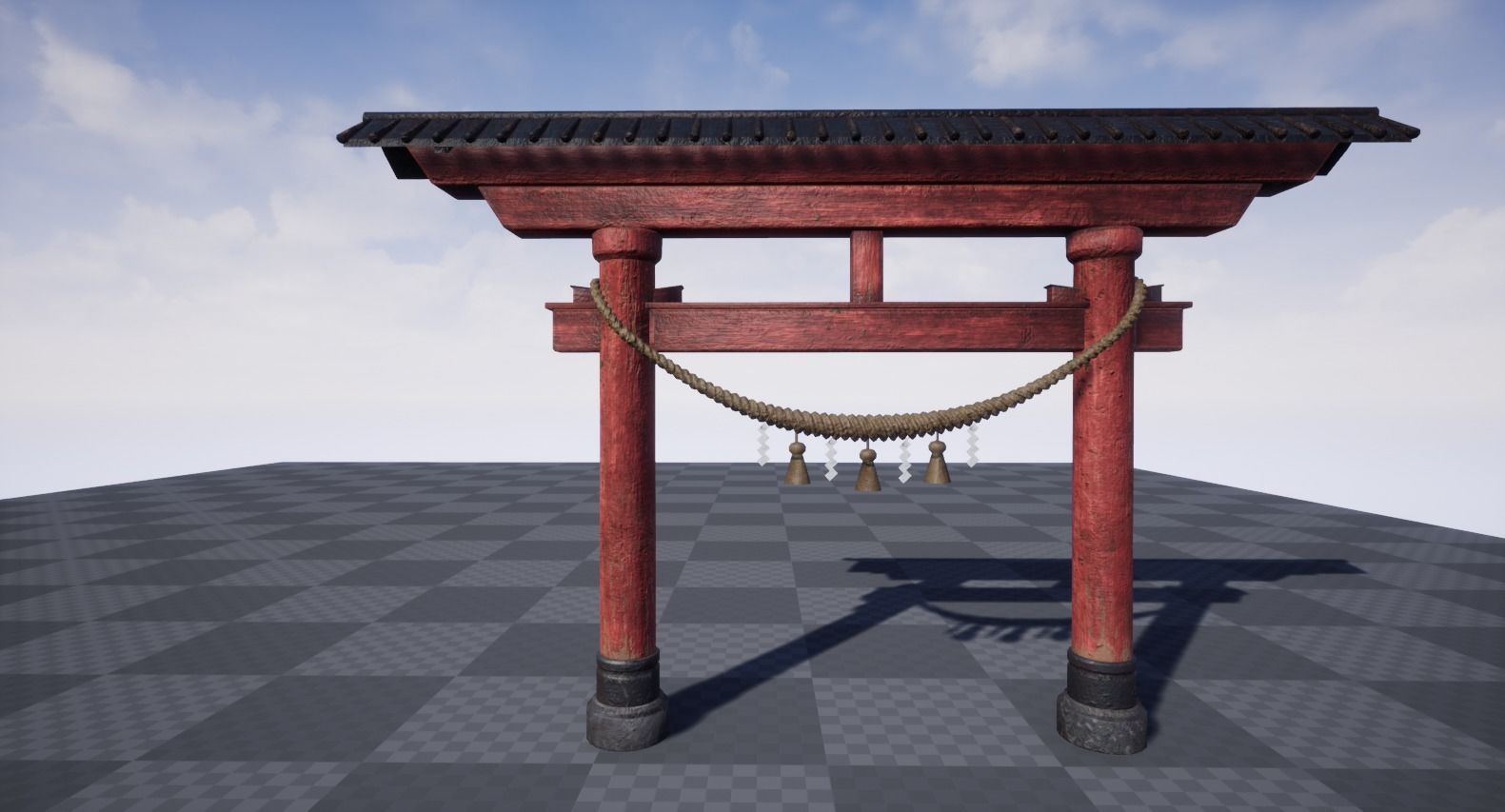 Torii Gates Low-poly 3D model_9