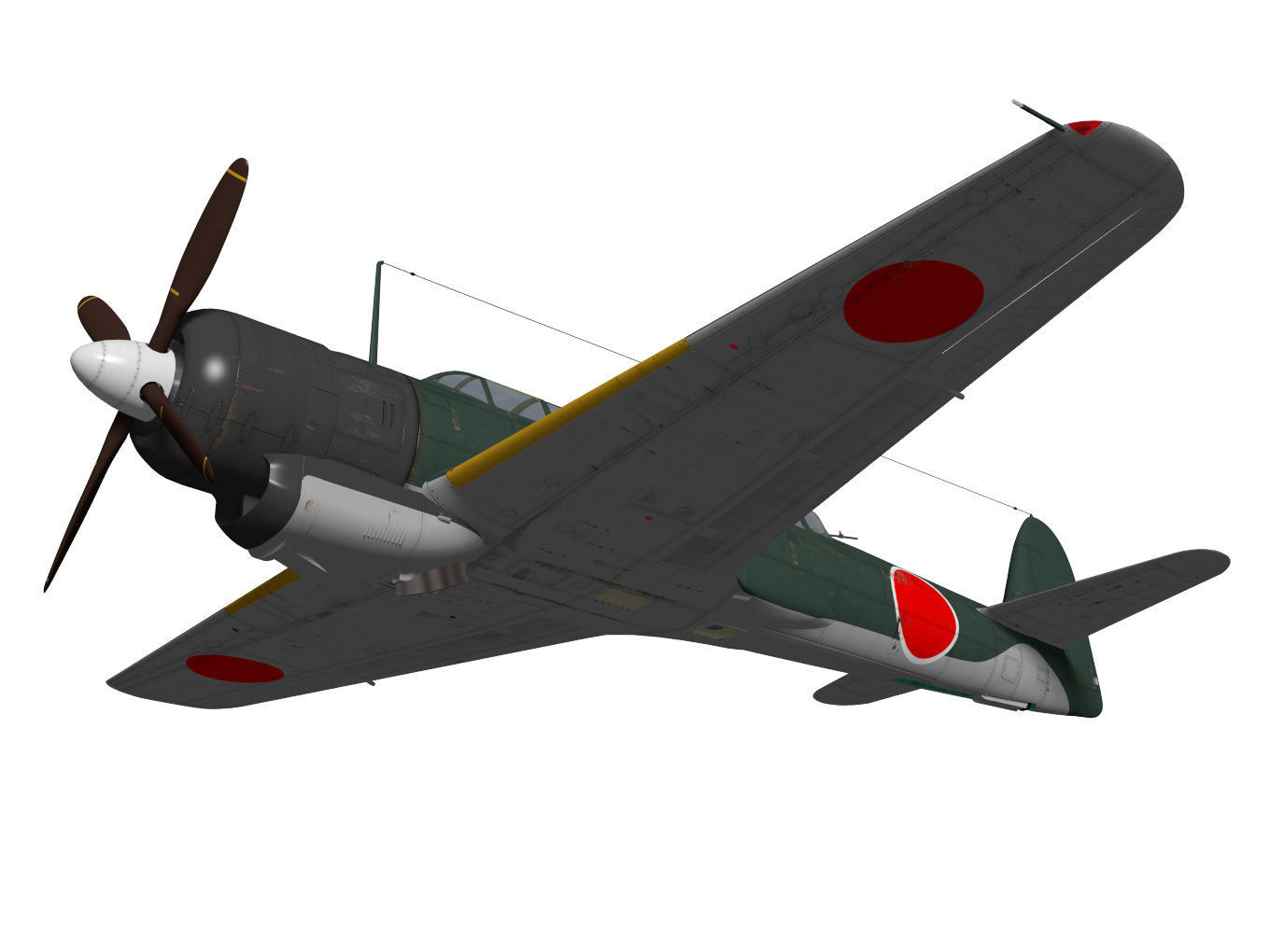 Nakajima C6N Saiun Kai MYRT 3D model_3
