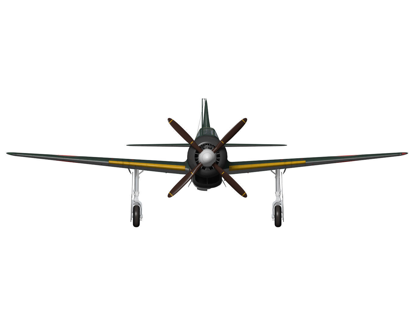 Nakajima C6N Saiun Kai MYRT 3D model_10