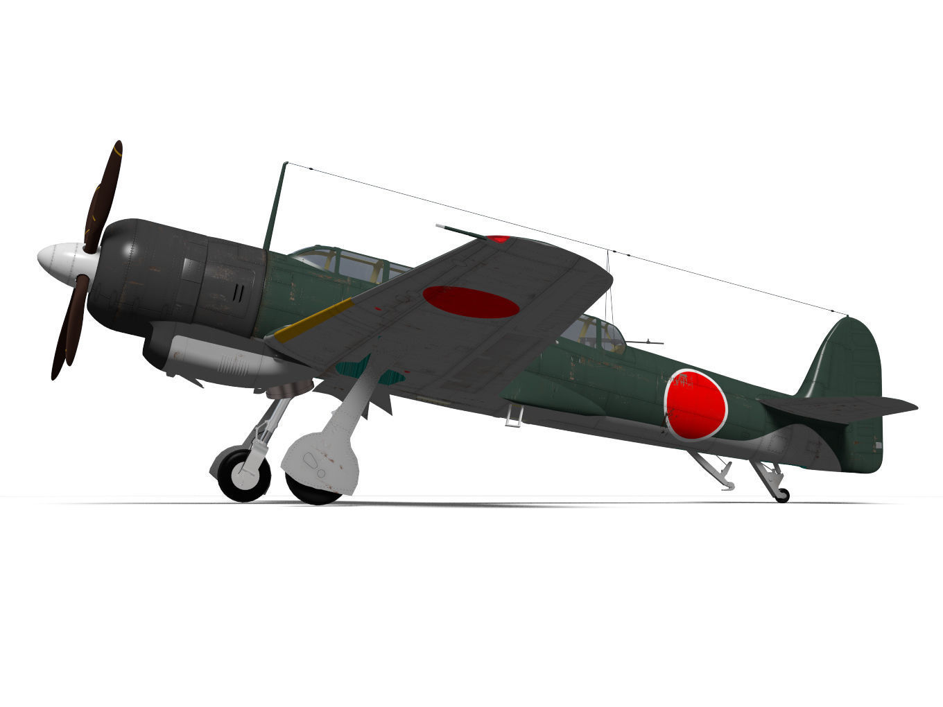 Nakajima C6N Saiun Kai MYRT 3D model_7