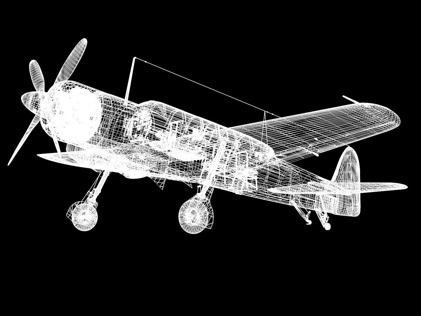 Nakajima C6N Saiun Kai MYRT 3D model_14