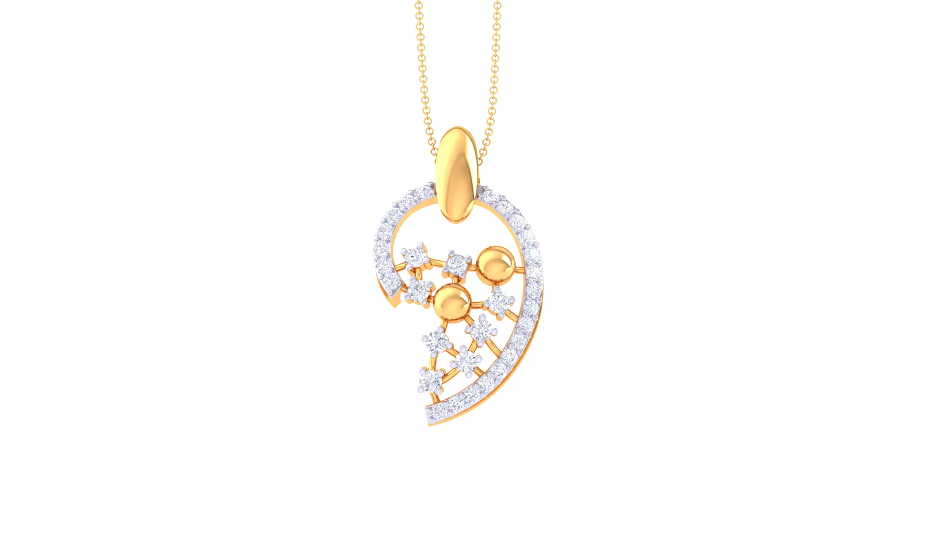 Women Pendant 3dm STL OBJ FBX Renders Details 3D print model_0