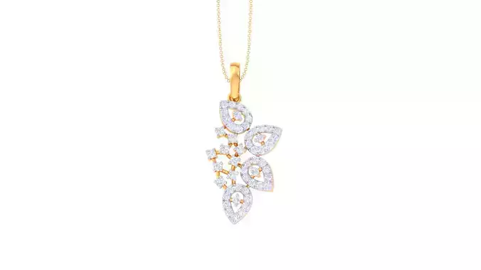 Women Pendant 3dm STL OBJ FBX Renders Details