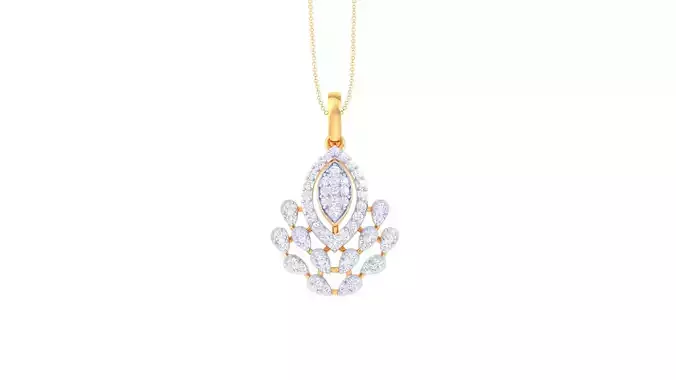 Women Pendant 3dm STL OBJ FBX Renders Details