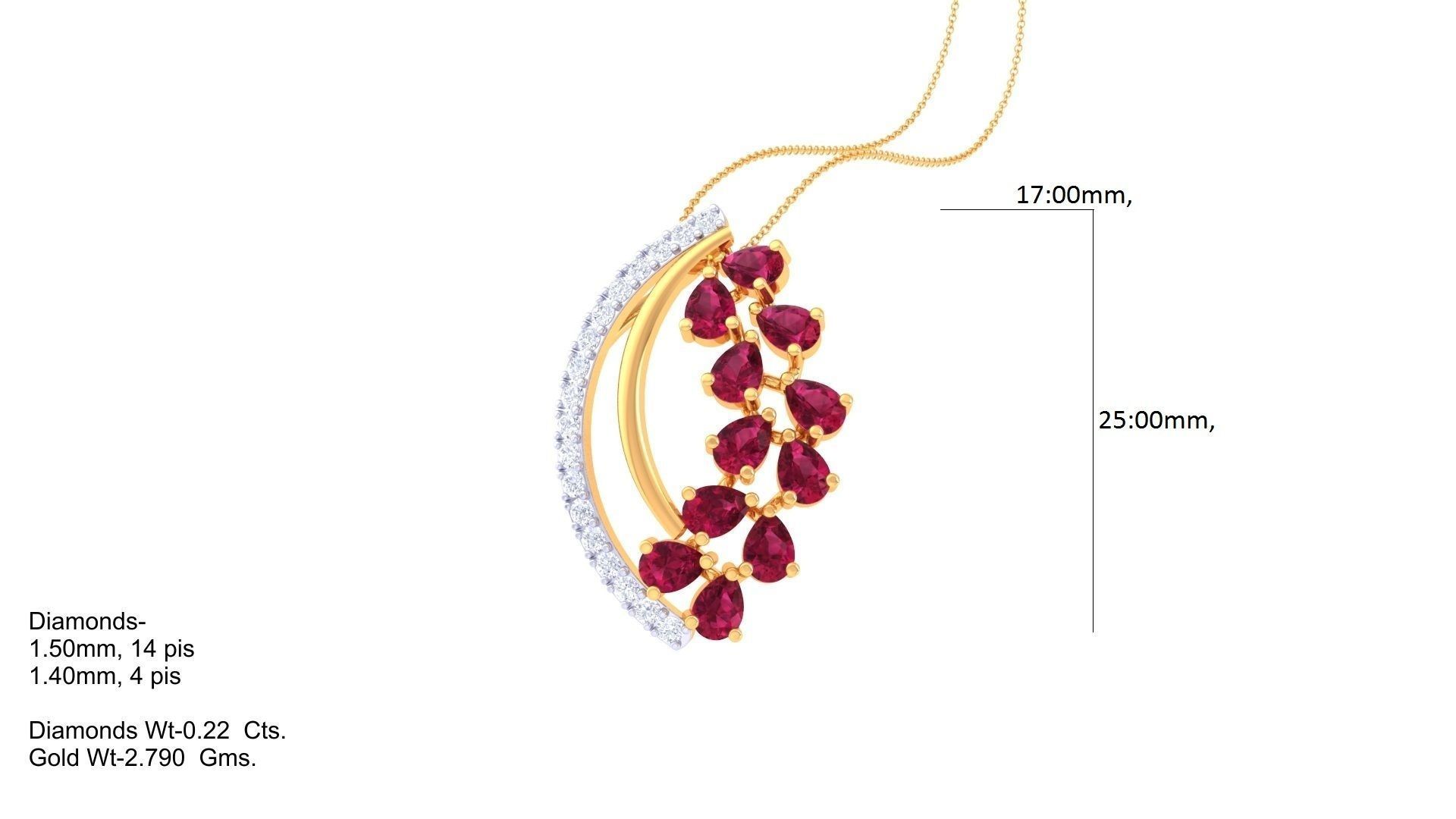 Women Pendant 3dm STL OBJ FBX Renders Details 3D print model_2