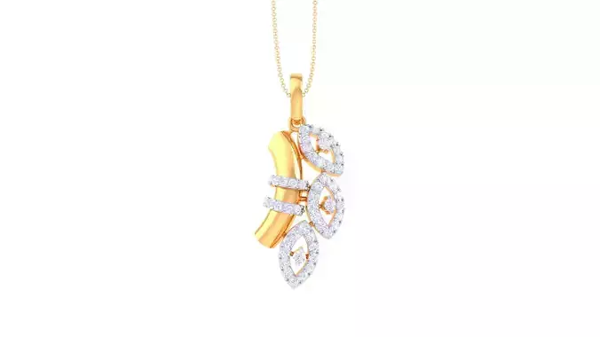 Women Pendant 3dm STL OBJ FBX Renders Details