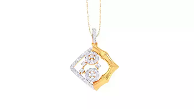 Women Pendant 3dm STL OBJ FBX Renders Details