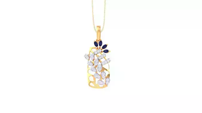 Women Pendant 3dm STL OBJ FBX Renders Details