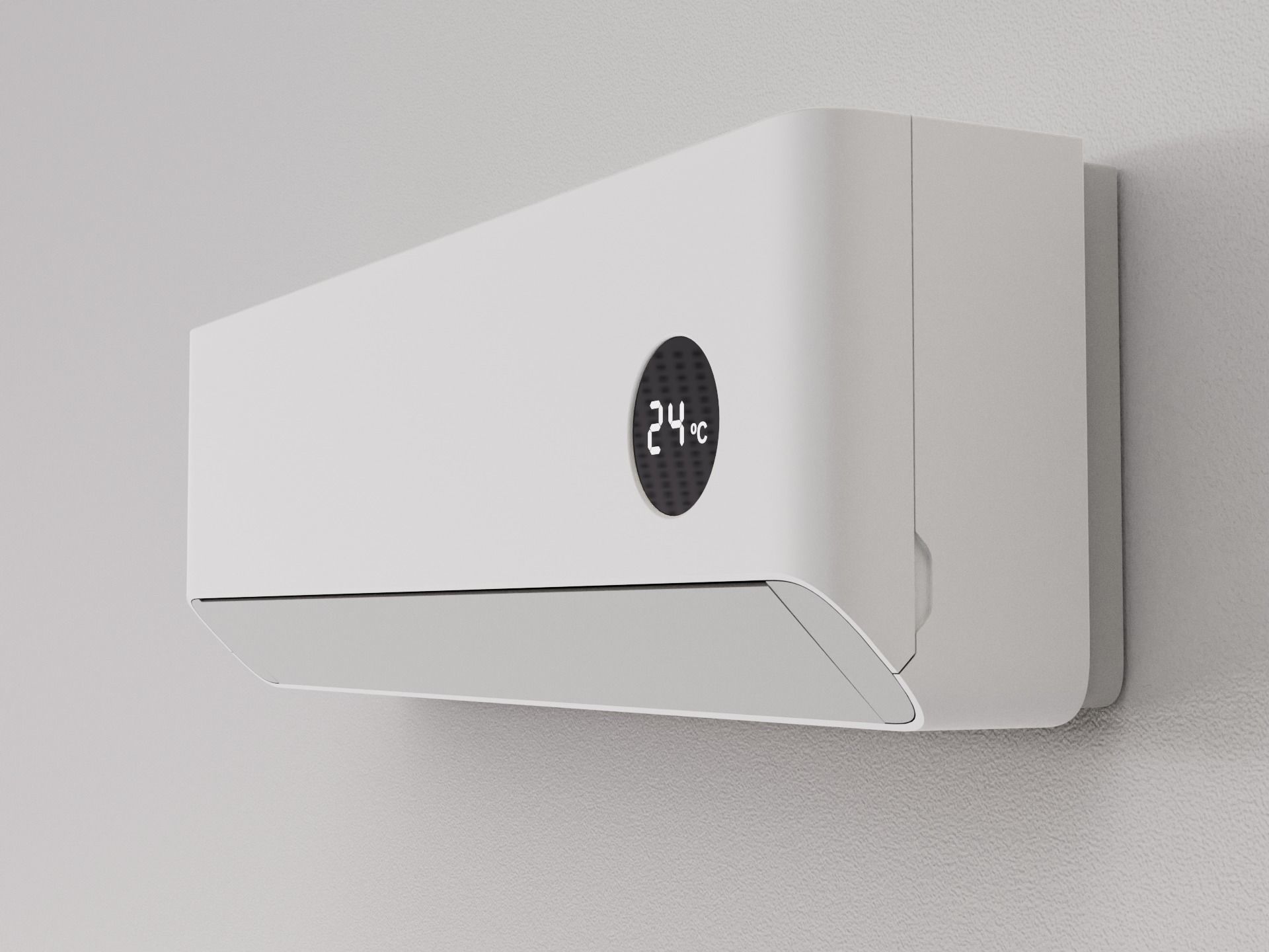 Minimal Air Conditioner 3D model_3