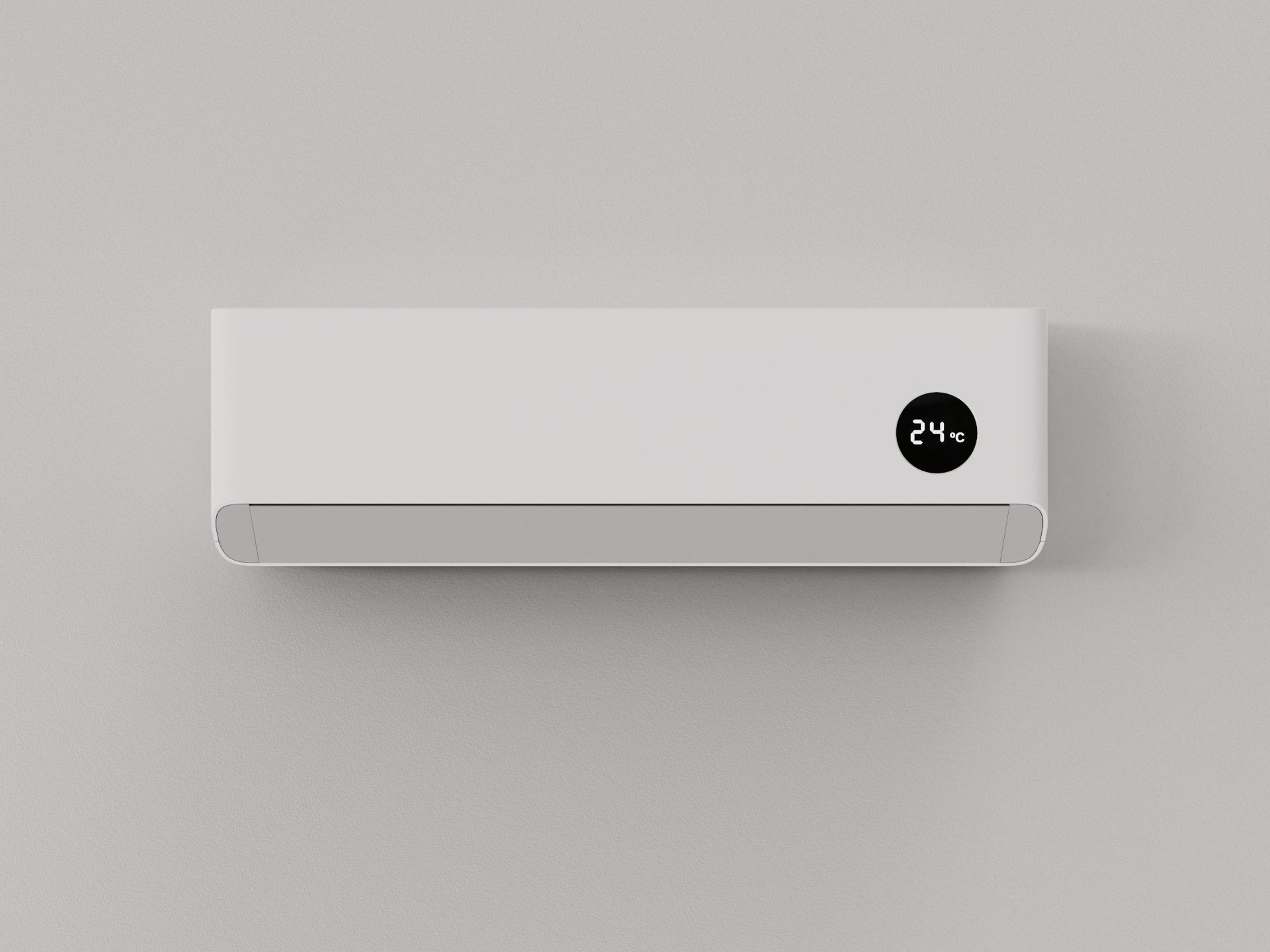 Minimal Air Conditioner 3D model_2