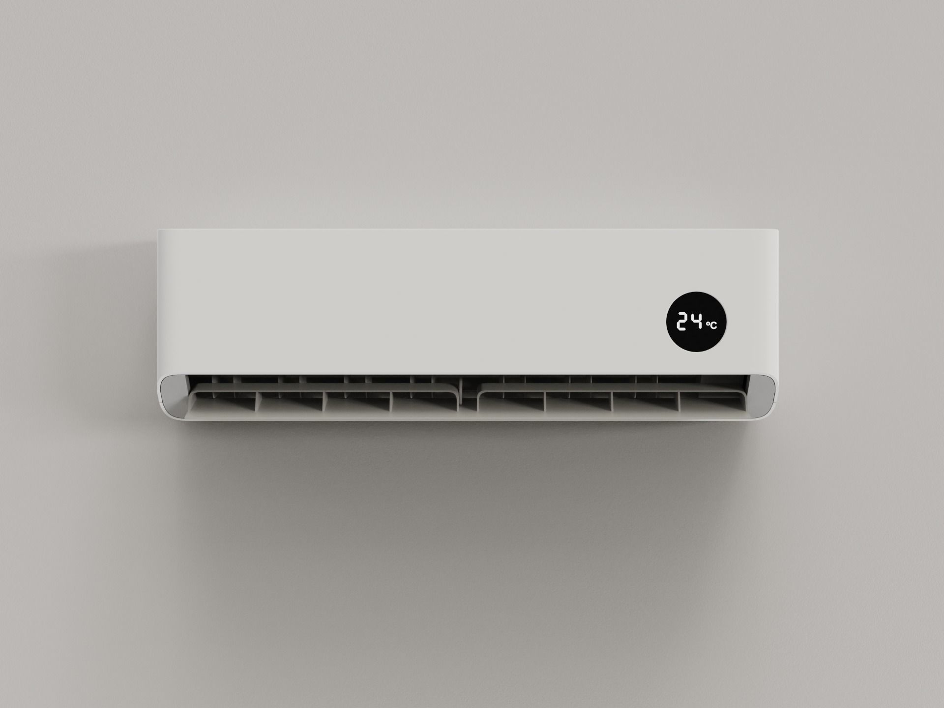 Minimal Air Conditioner 3D model_1
