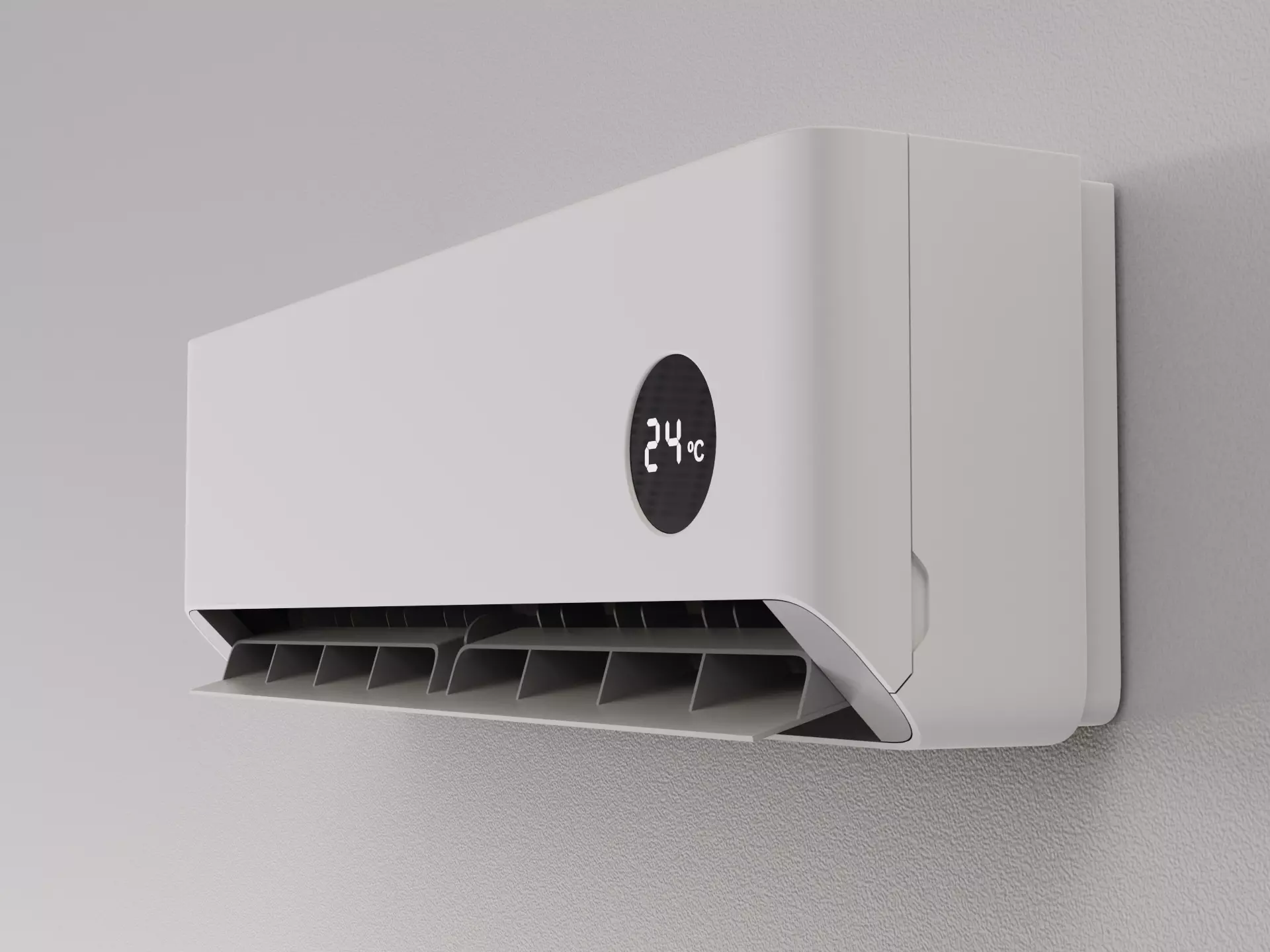 Minimal Air Conditioner 3D model_0