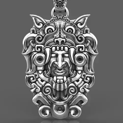 Mayans pendant 3d model for 3d printing 3D print model