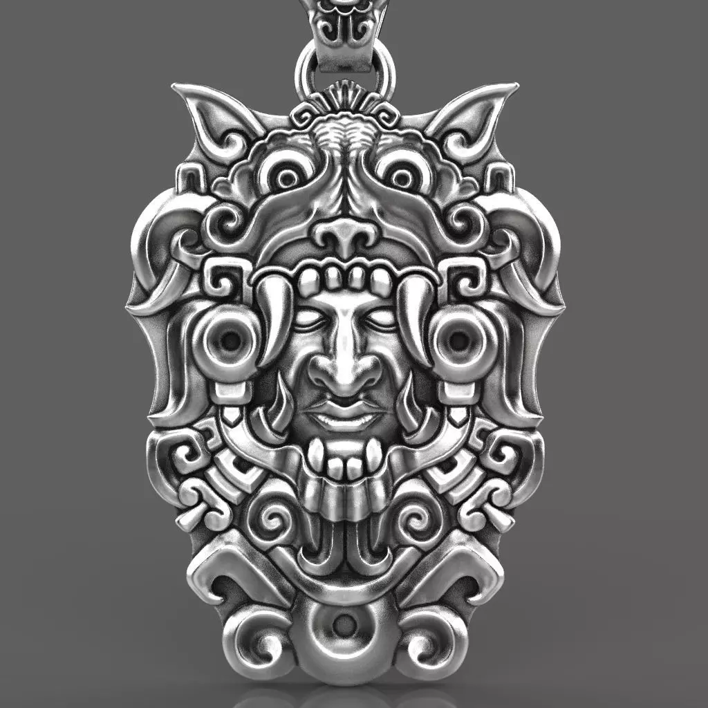 Mayans pendant 3d model for 3d printing 3D print model 3D print model