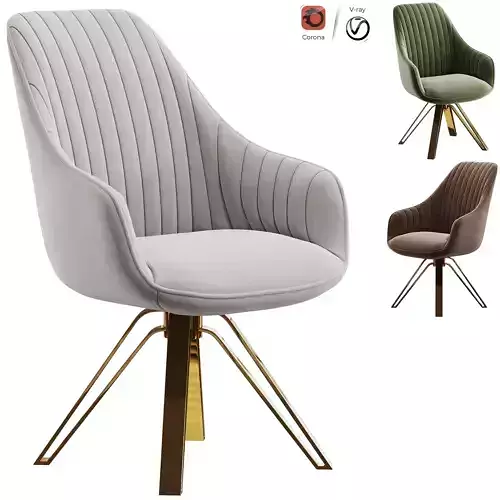  Brilliana Upholstered Swivel Accent Chair