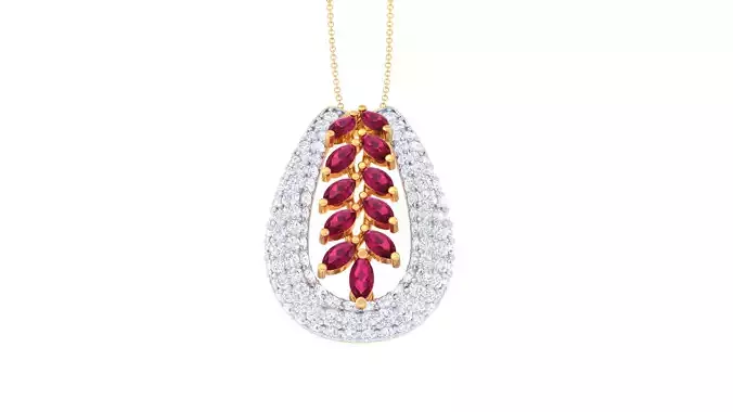 Women Pendant 3dm STL OBJ FBX Renders Details