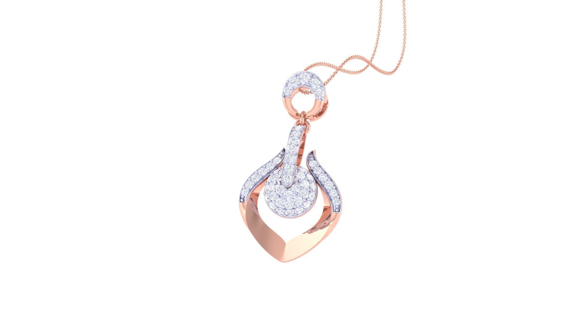 Women Pendant 3dm STL OBJ FBX Renders Details 3D print model_1