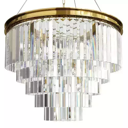 RH Odeon Chandelier Five Gold 80