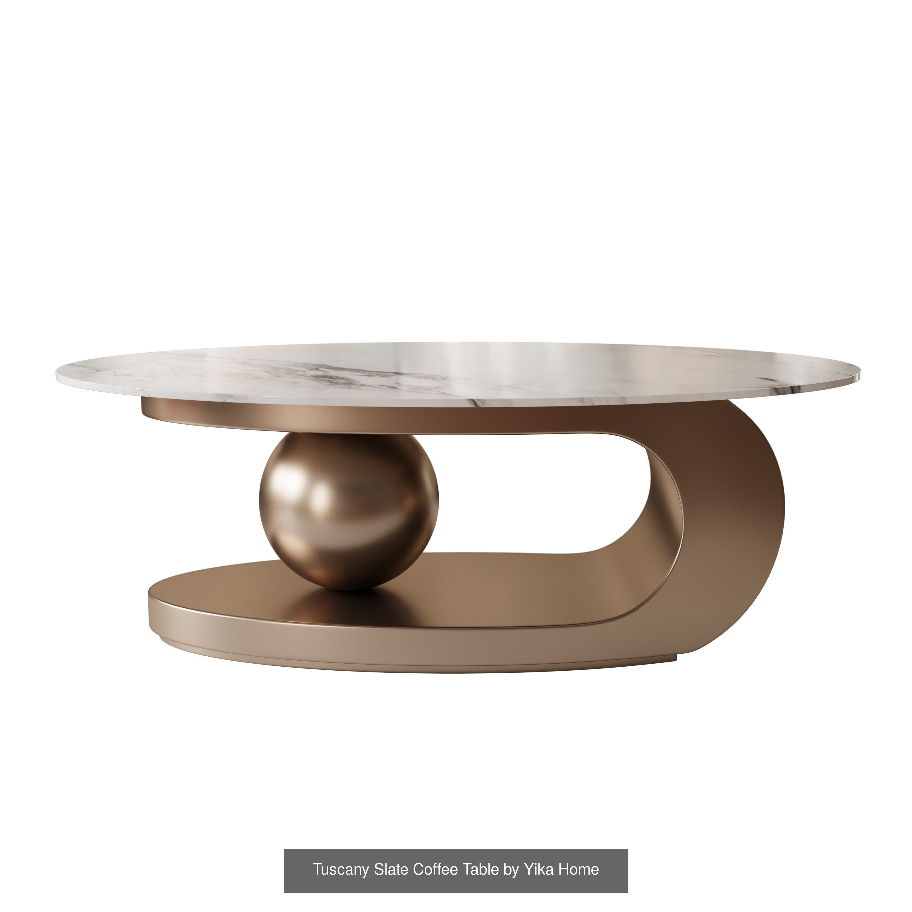 A set of a coffee table and a TV stand from Yika Home 3D Model Collection_3