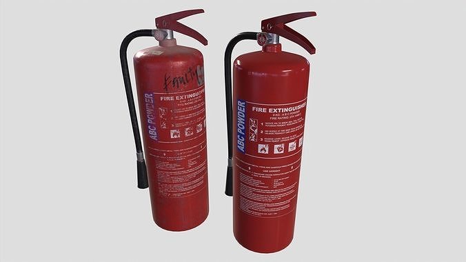 Fire Extinguisher Low-poly 3D model
