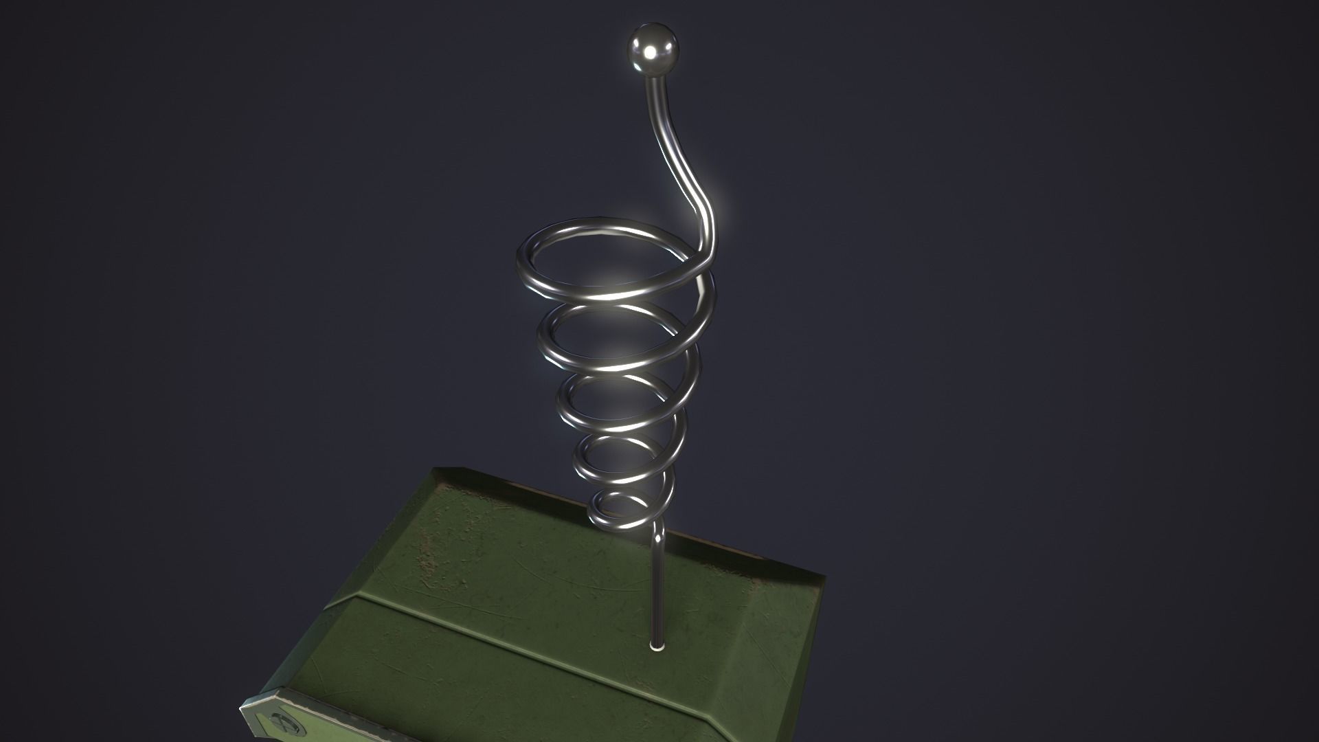 Styled retro fallout phone AAA  Low-poly 3D model_40