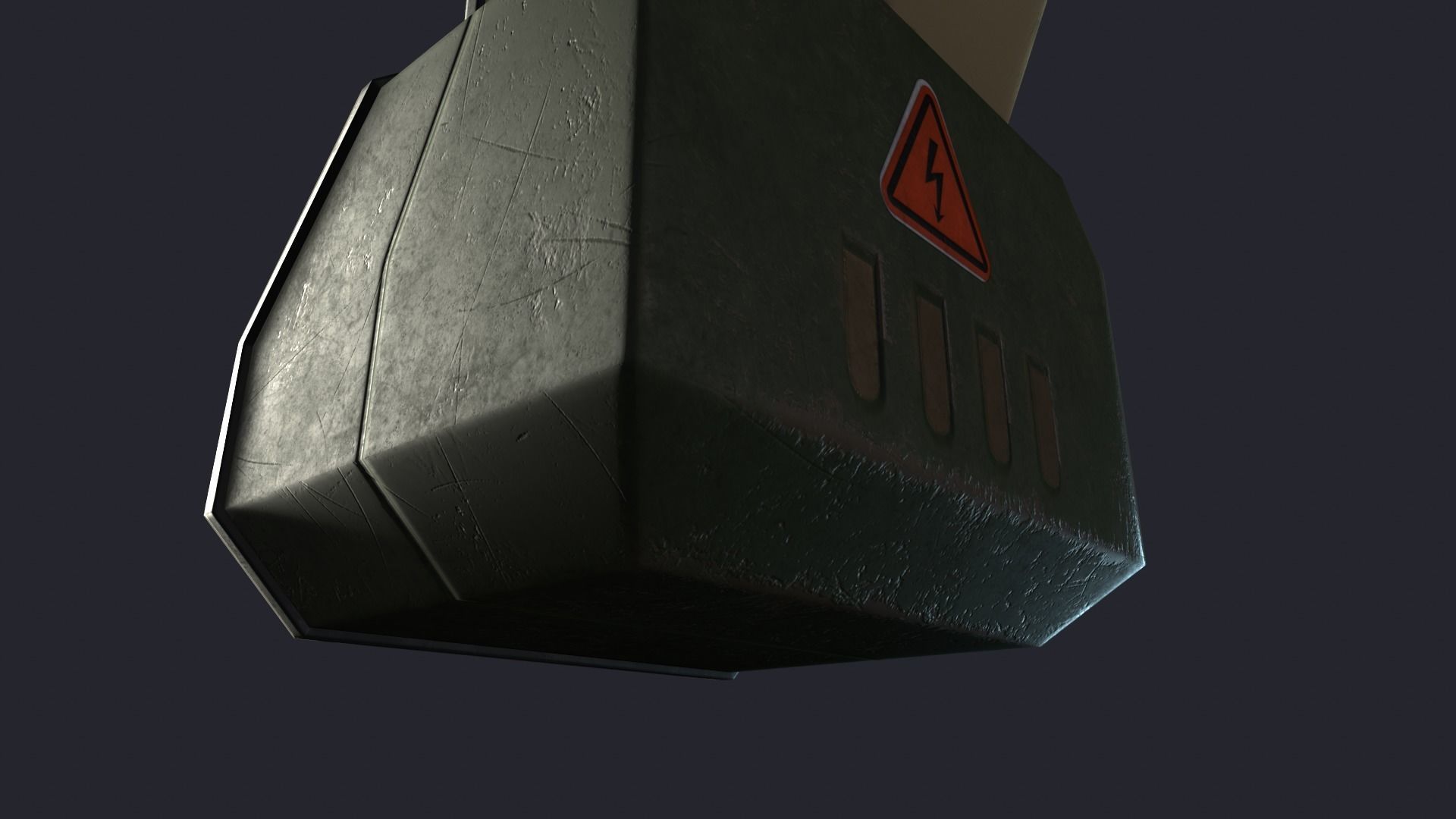 Styled retro fallout phone AAA  Low-poly 3D model_25