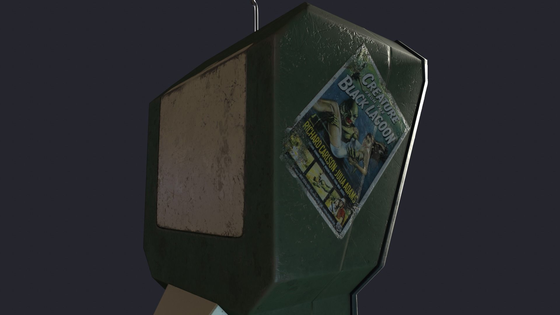 Styled retro fallout phone AAA  Low-poly 3D model_17