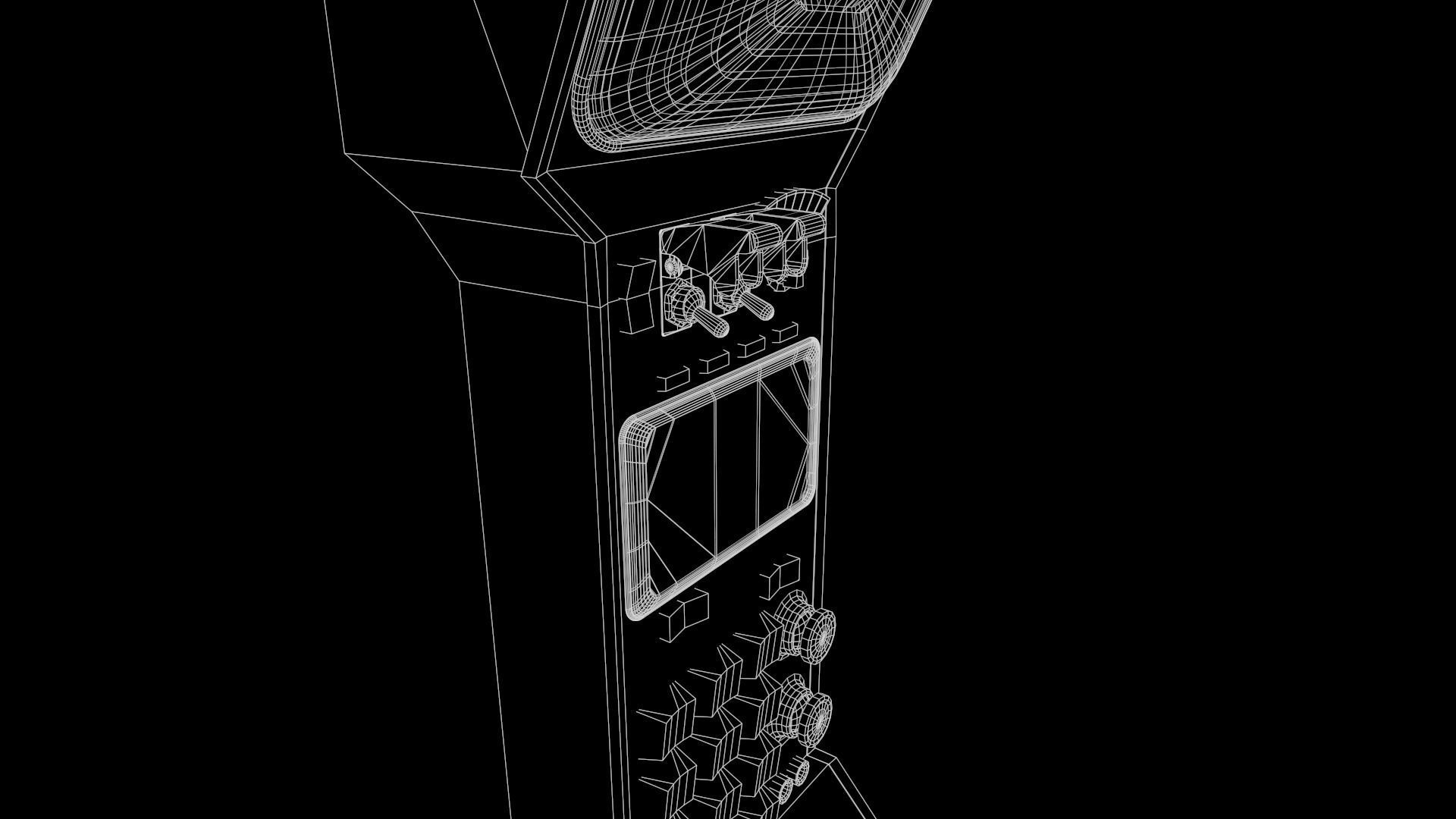 Styled retro fallout phone AAA  Low-poly 3D model_36