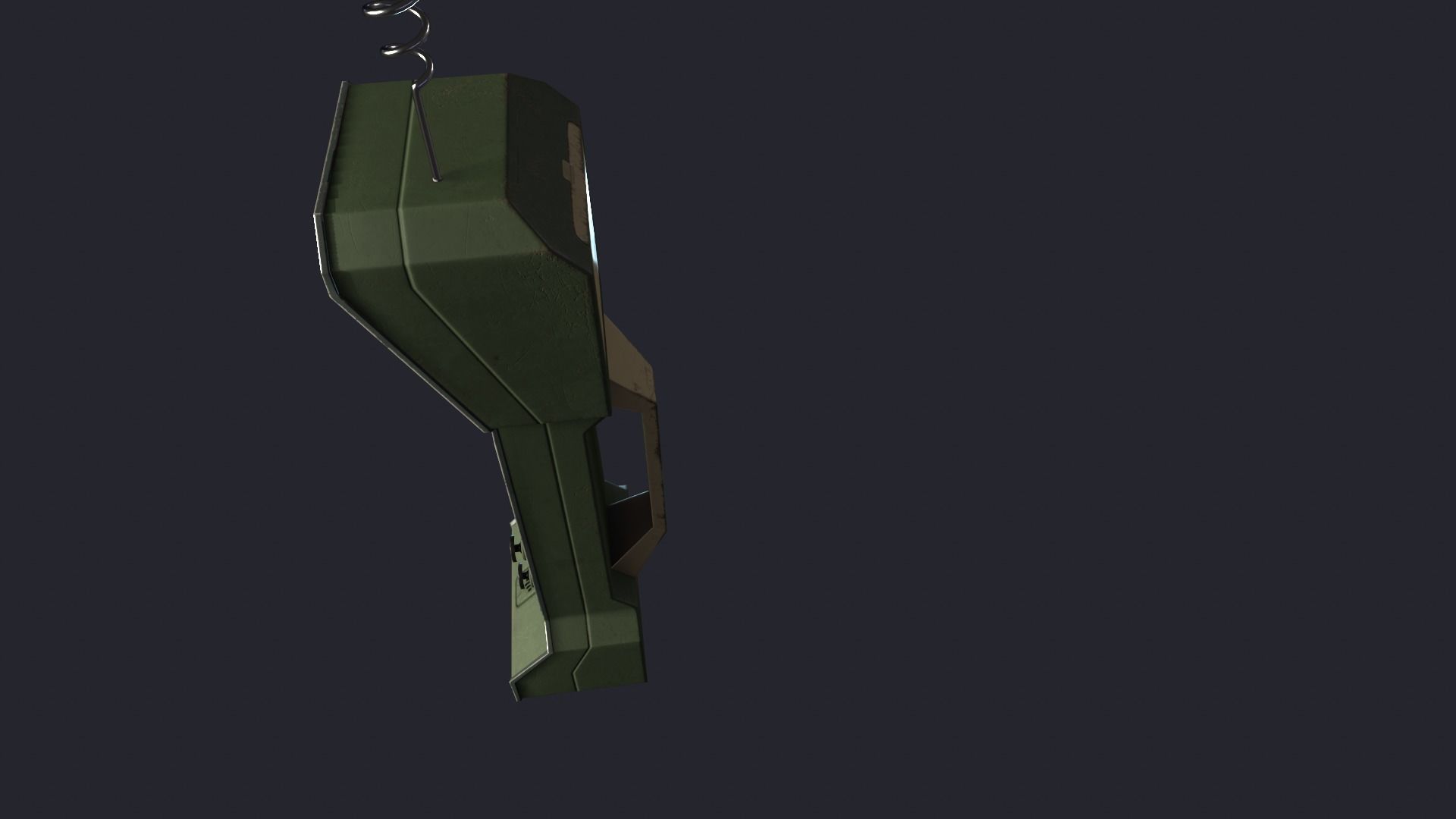 Styled retro fallout phone AAA  Low-poly 3D model_14