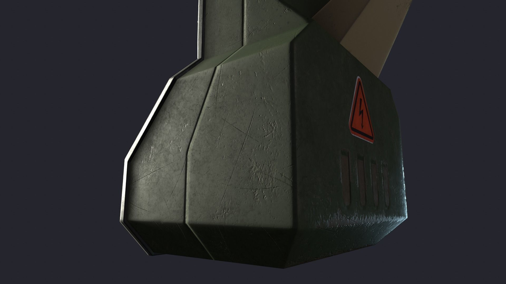 Styled retro fallout phone AAA  Low-poly 3D model_26