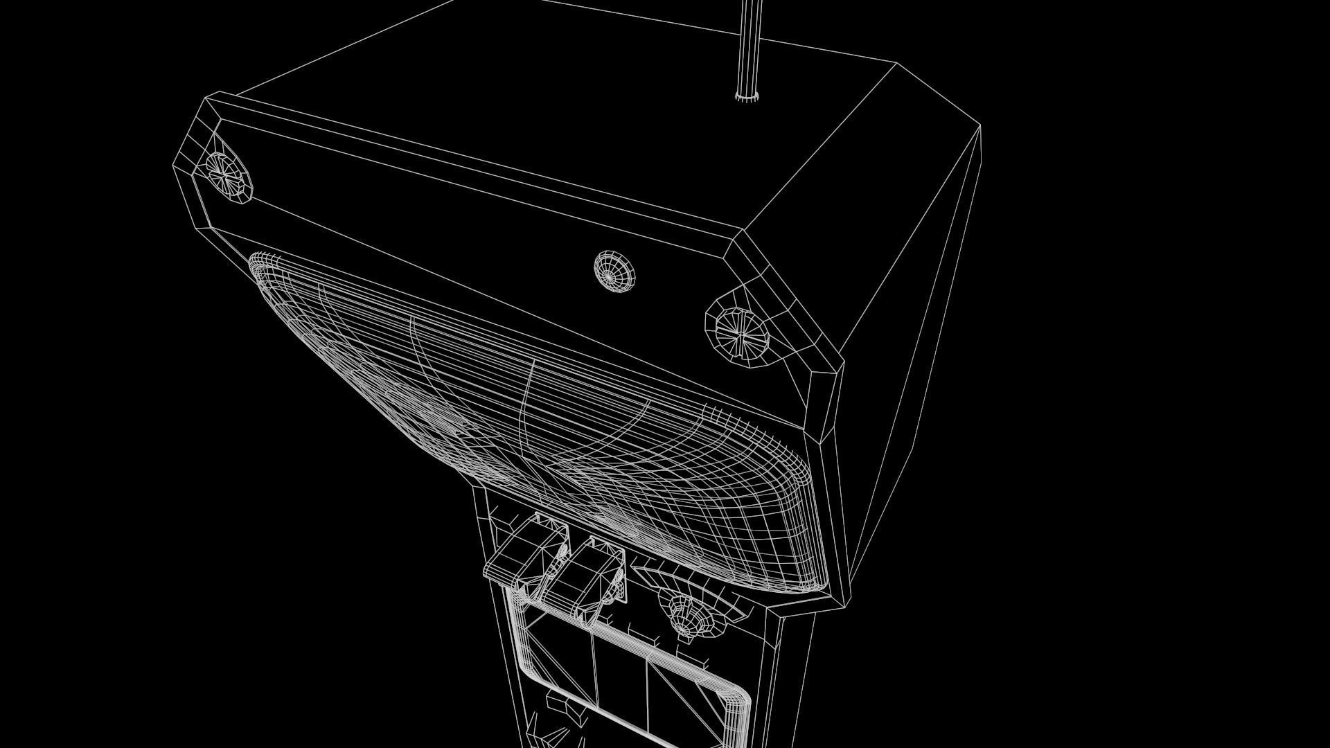 Styled retro fallout phone AAA  Low-poly 3D model_38