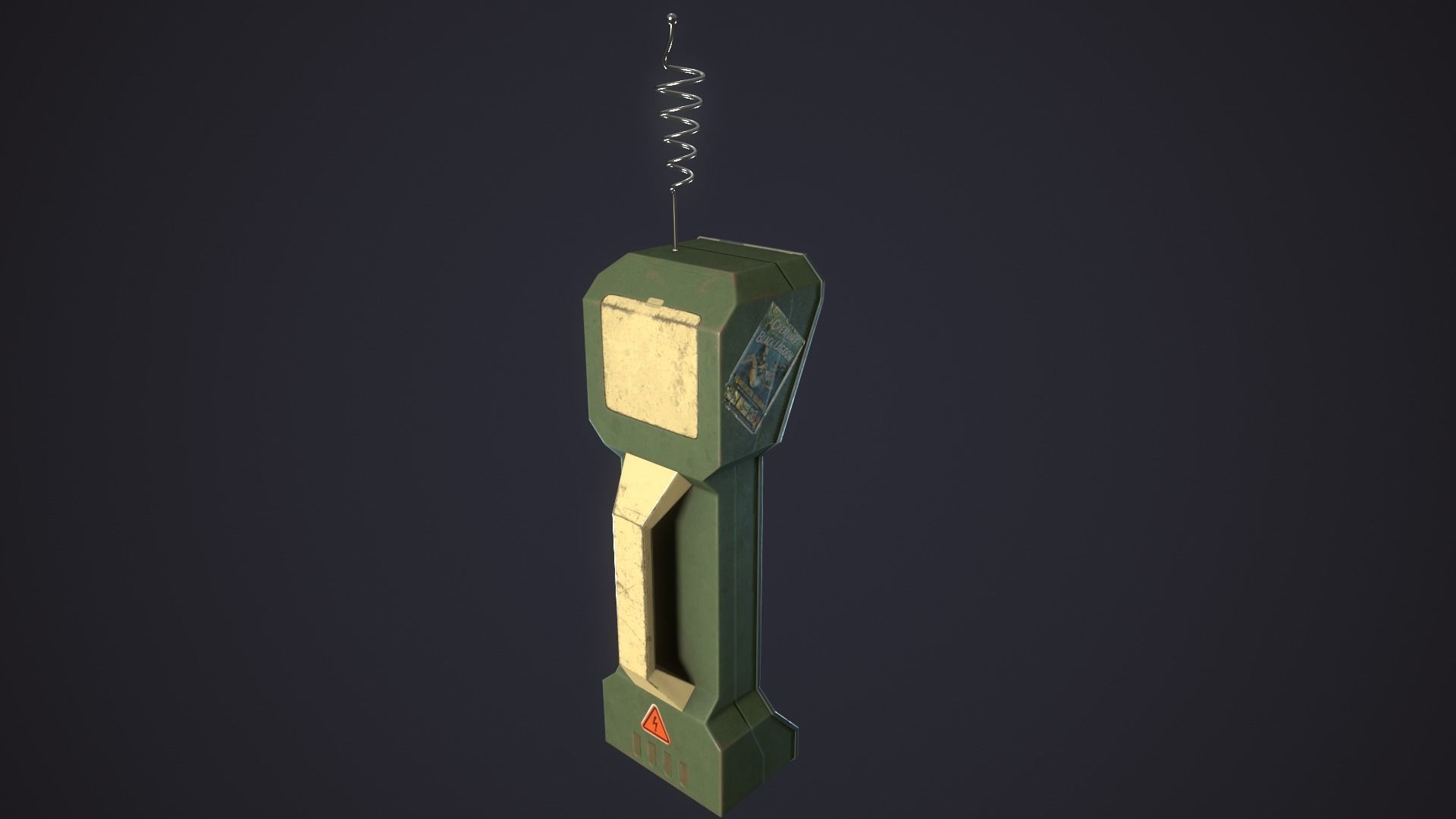 Styled retro fallout phone AAA  Low-poly 3D model_12