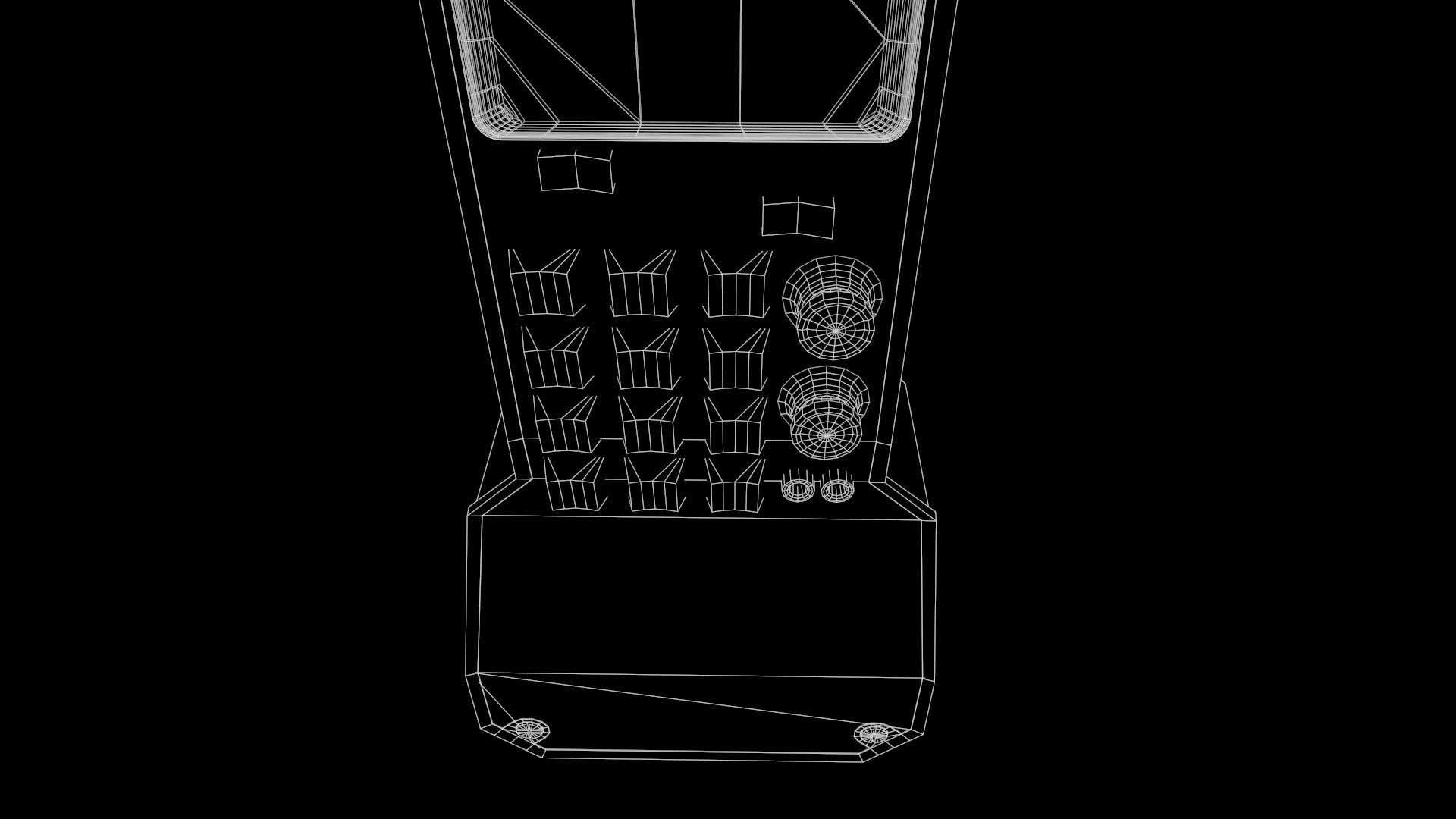 Styled retro fallout phone AAA  Low-poly 3D model_34