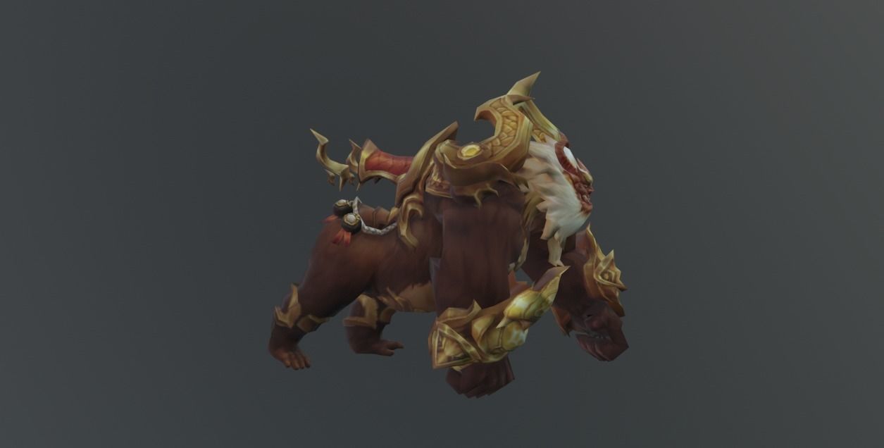 Monkey Beast Low-poly 3D model_1