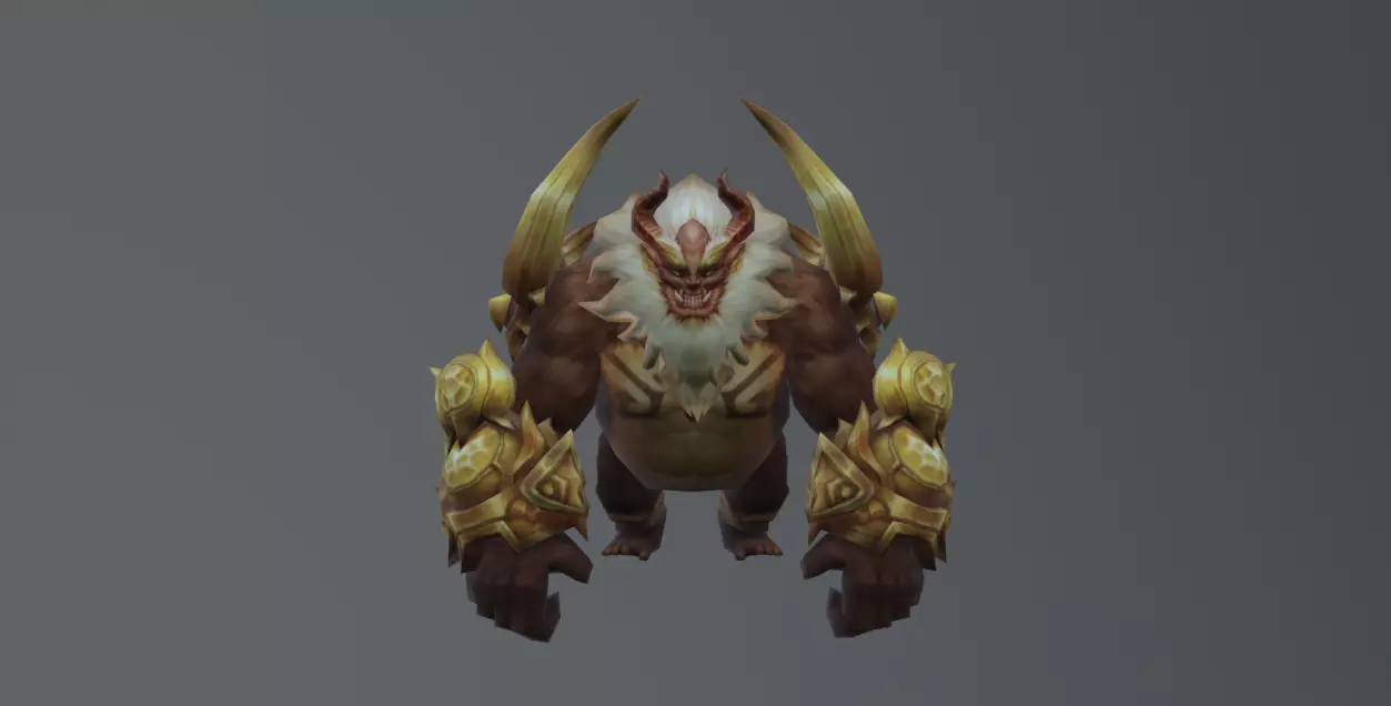 Monkey Beast Low-poly 3D model_0