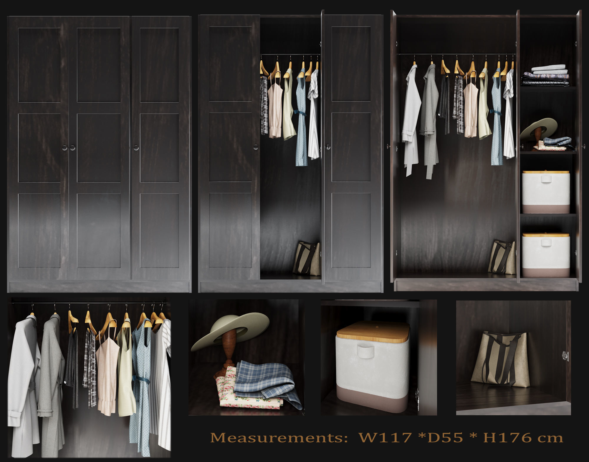 IKEA Solitaire Wardrobe 3D model CGTrader