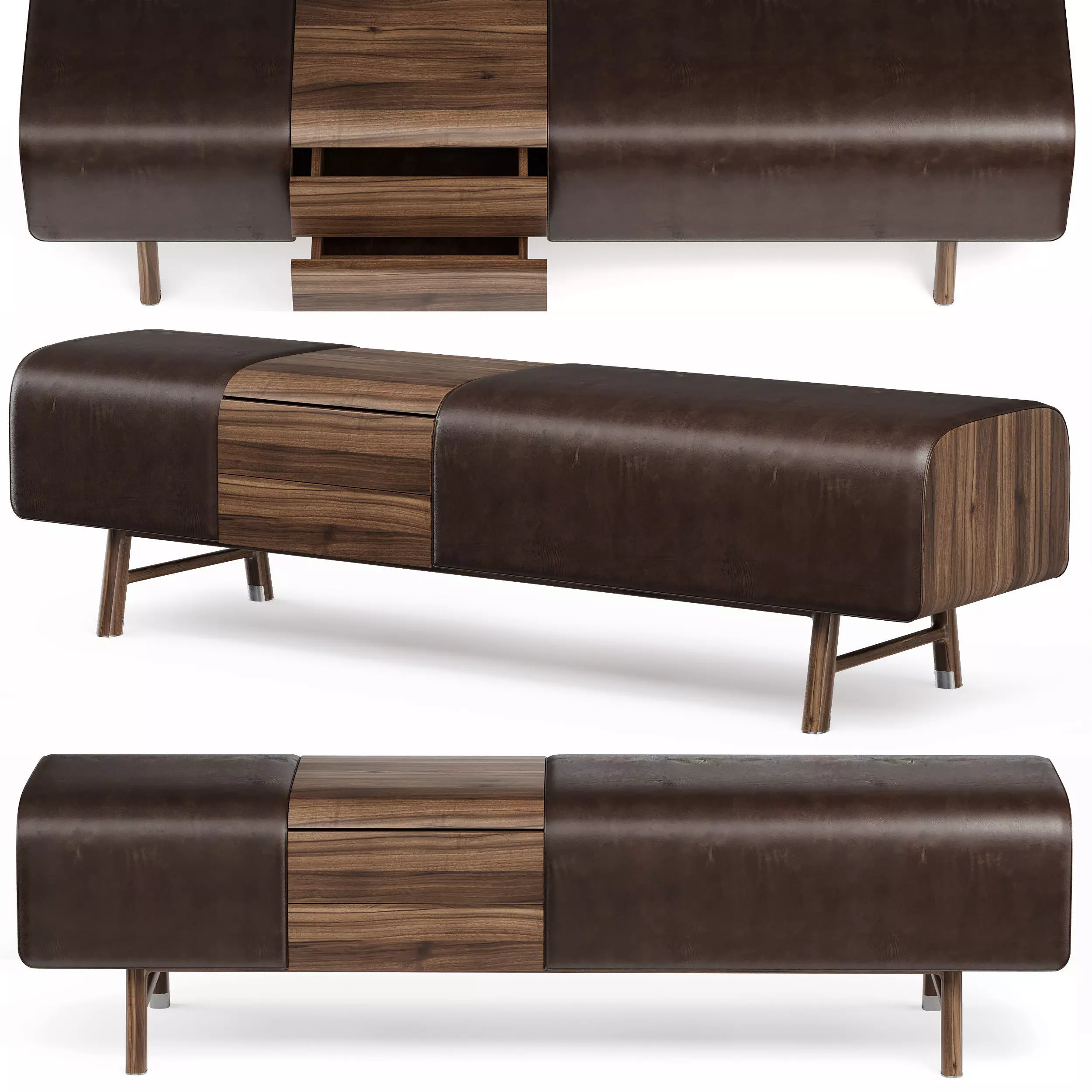 necessaires bench hermes 3D model_0