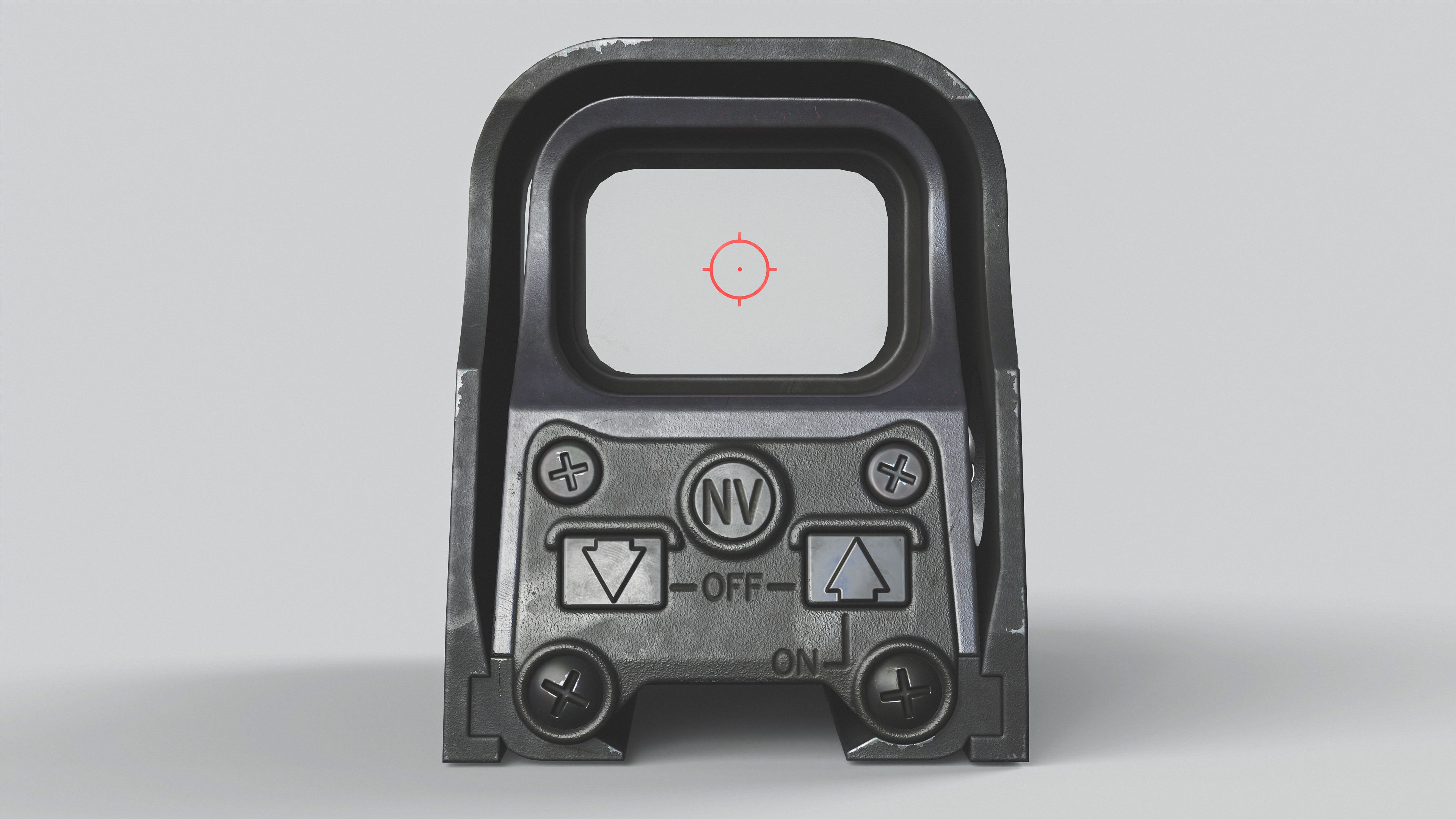 EOTechXPS2-0 dot sight Low-poly 3D model_4