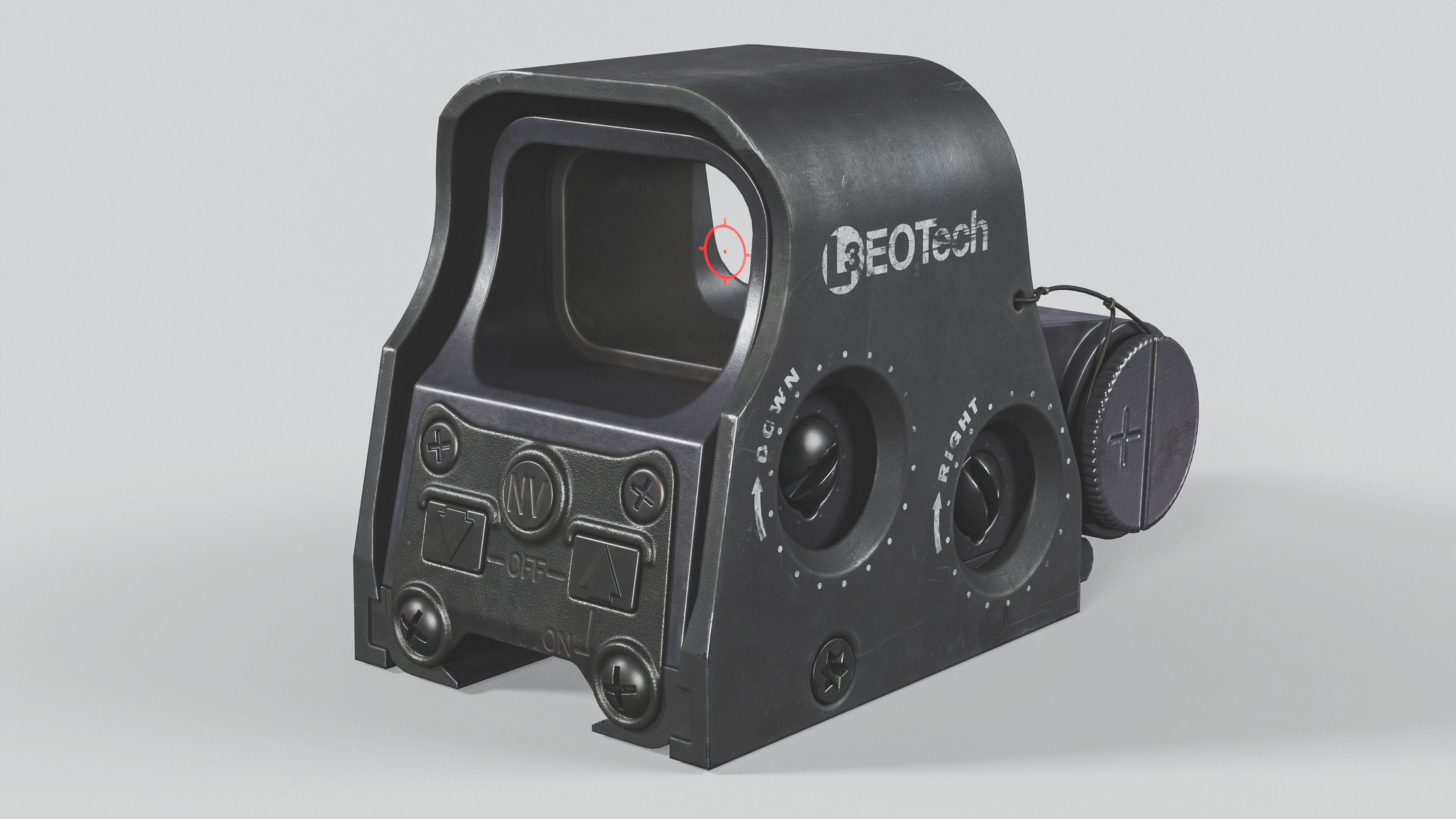 EOTechXPS2-0 dot sight Low-poly 3D model_5