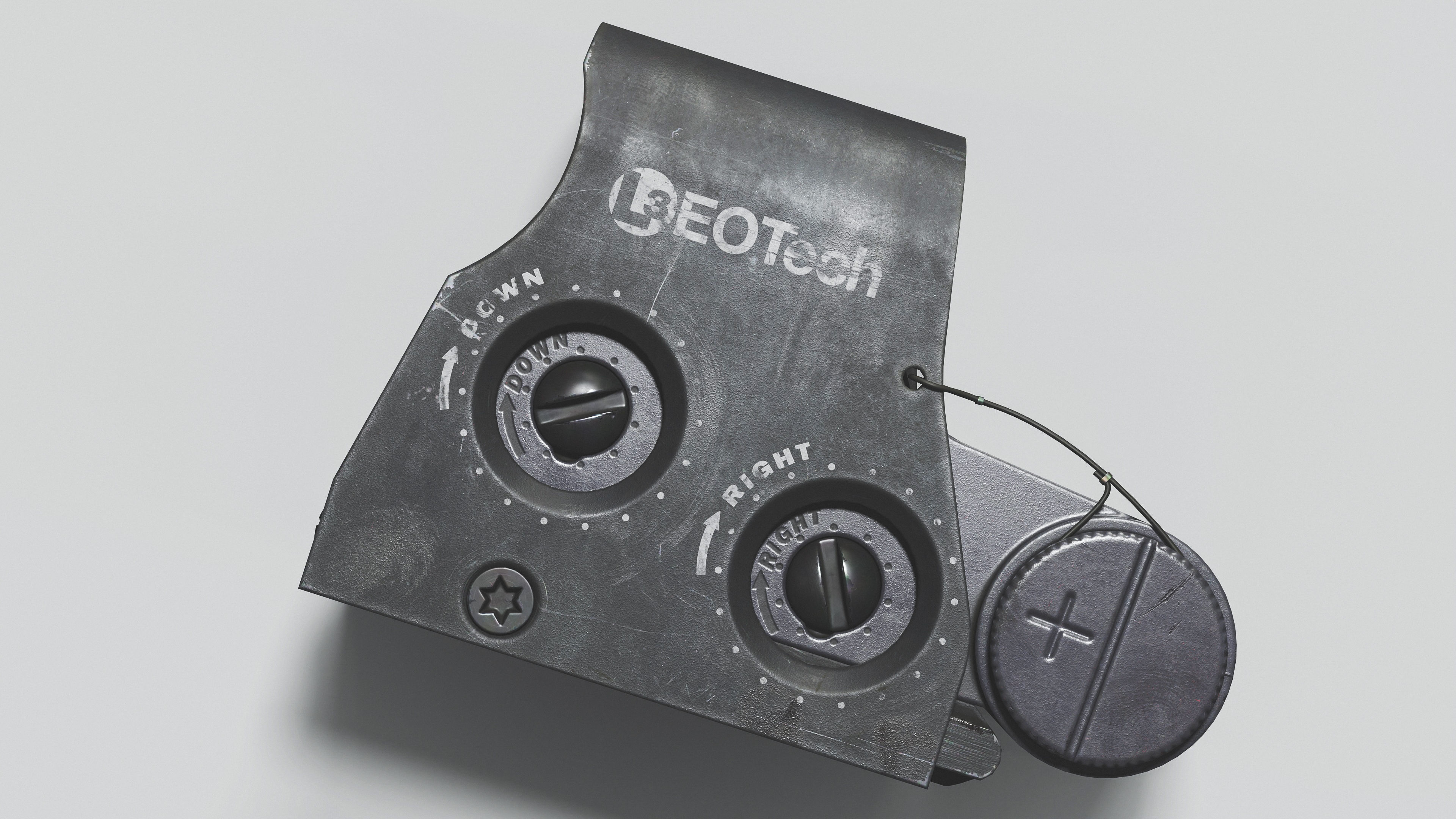 EOTechXPS2-0 dot sight Low-poly 3D model_9