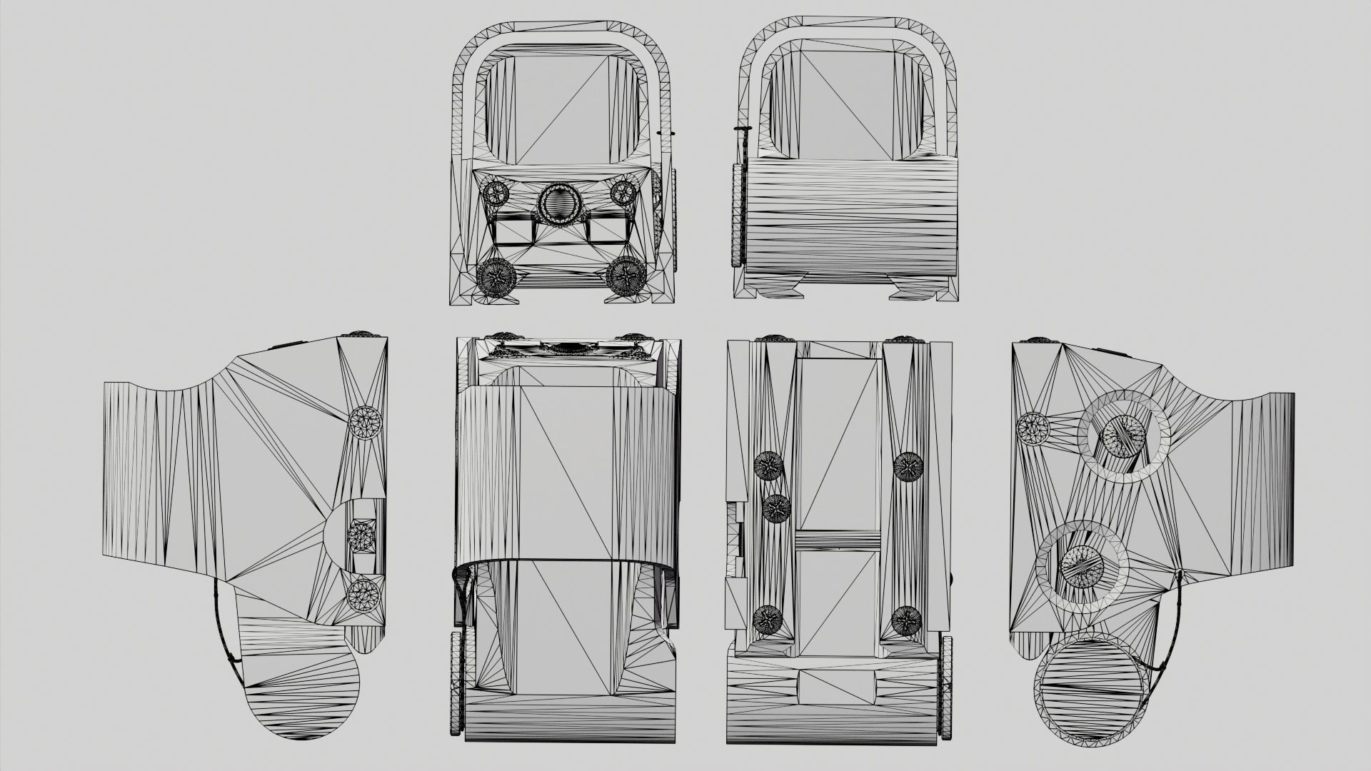 EOTechXPS2-0 dot sight Low-poly 3D model_12