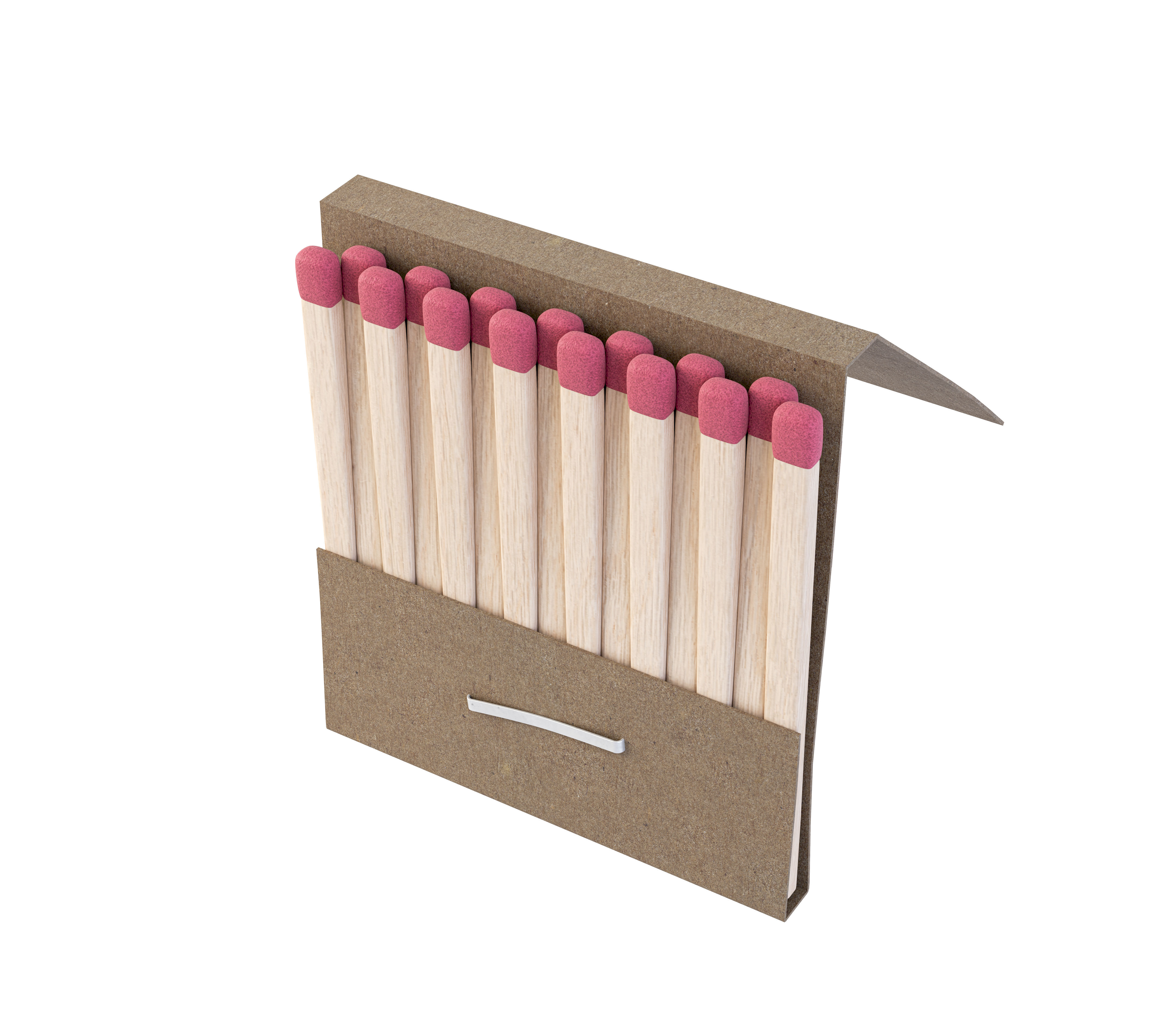 Book Of Matches 3D model_11