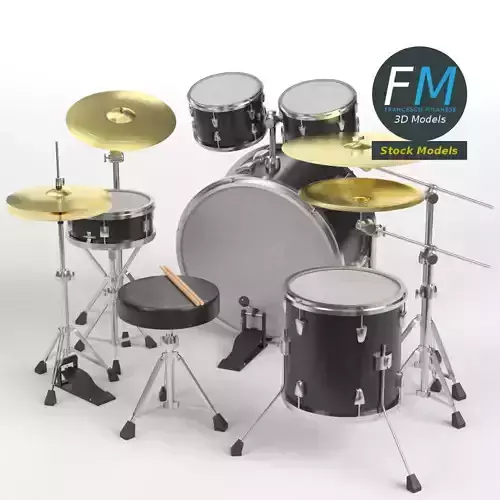 Drum kit 3D model