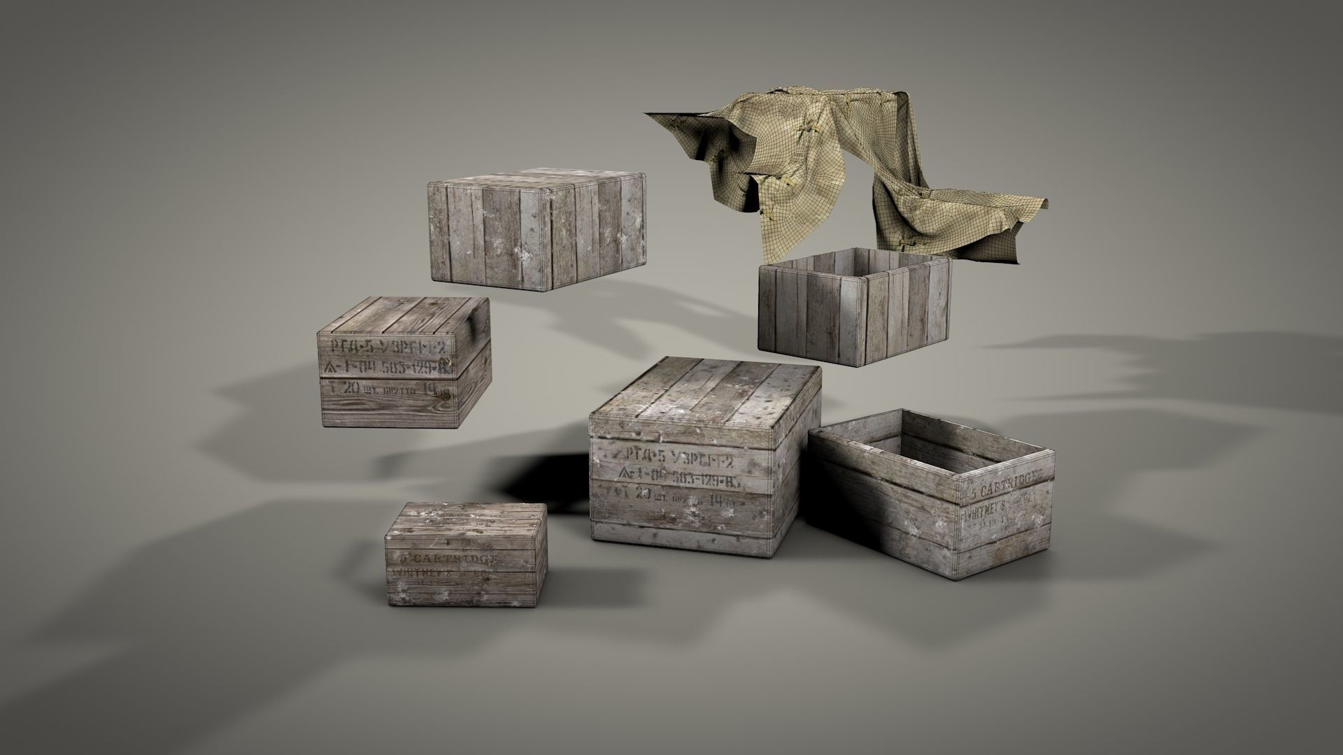 Survival Camping Gear Set 3D model_37