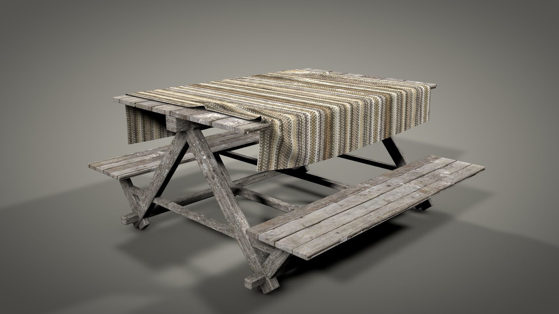 Survival Camping Gear Set 3D model_23