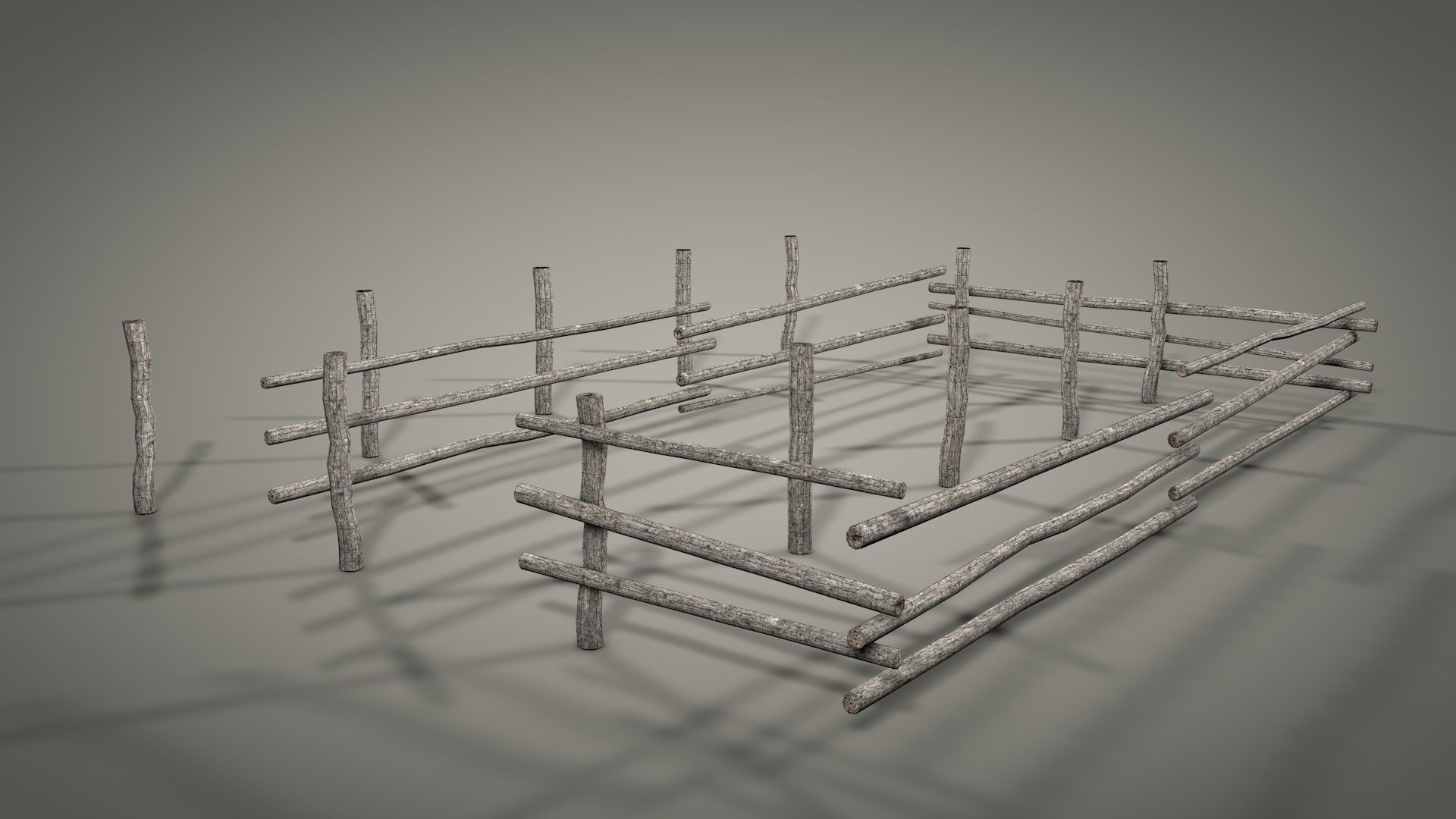 Survival Camping Gear Set 3D model_19