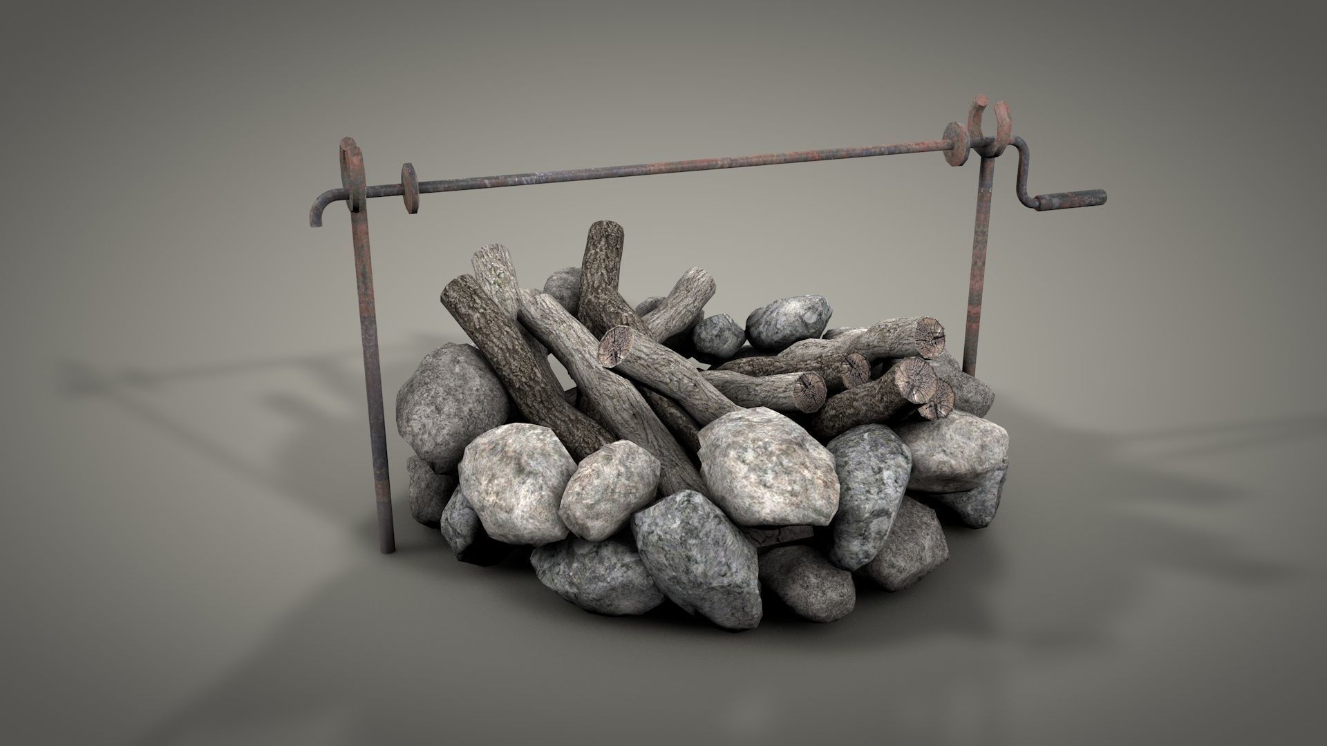Survival Camping Gear Set 3D model_29