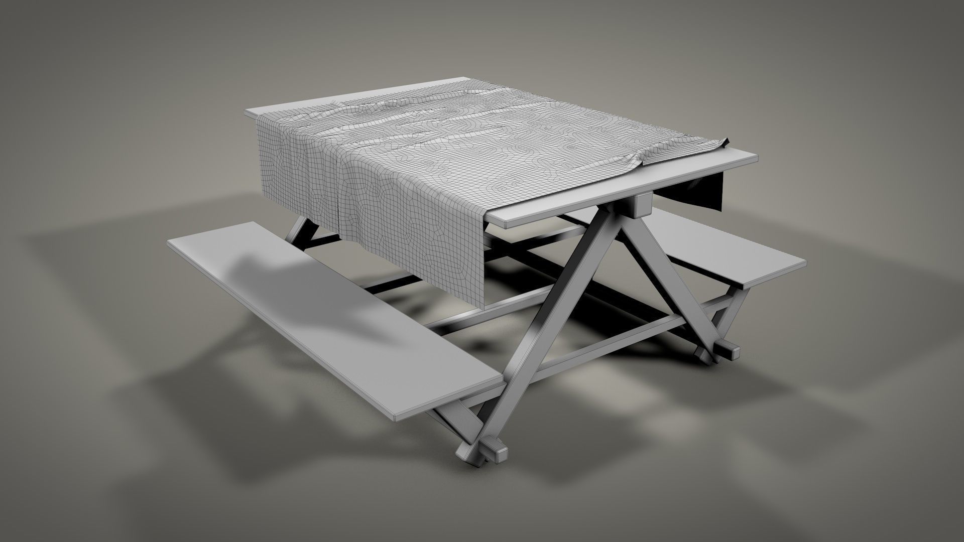 Survival Camping Gear Set 3D model_24